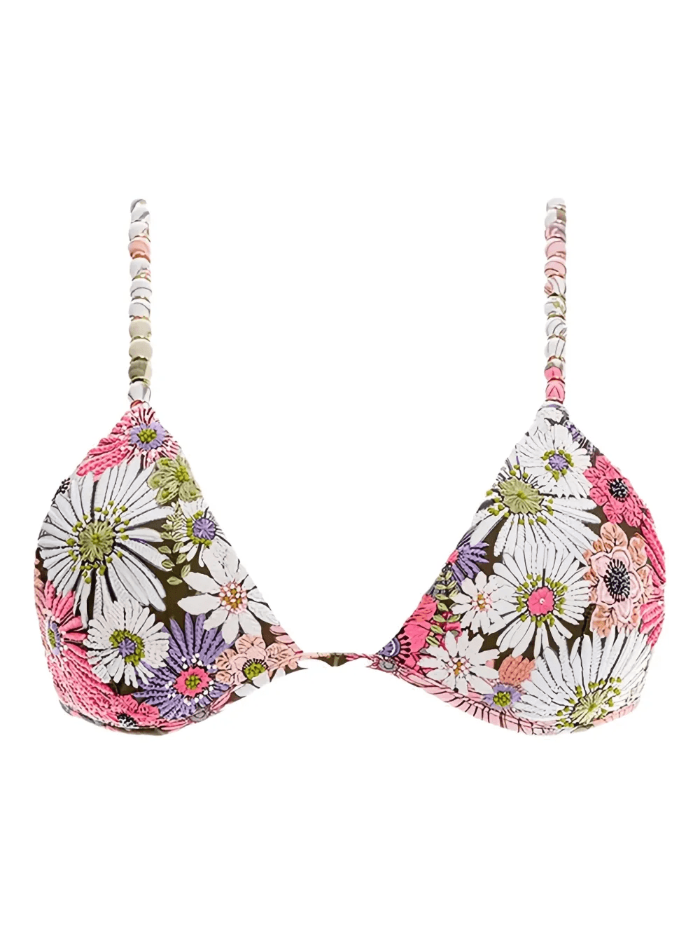 embroidered-detail bikini top - Image 1