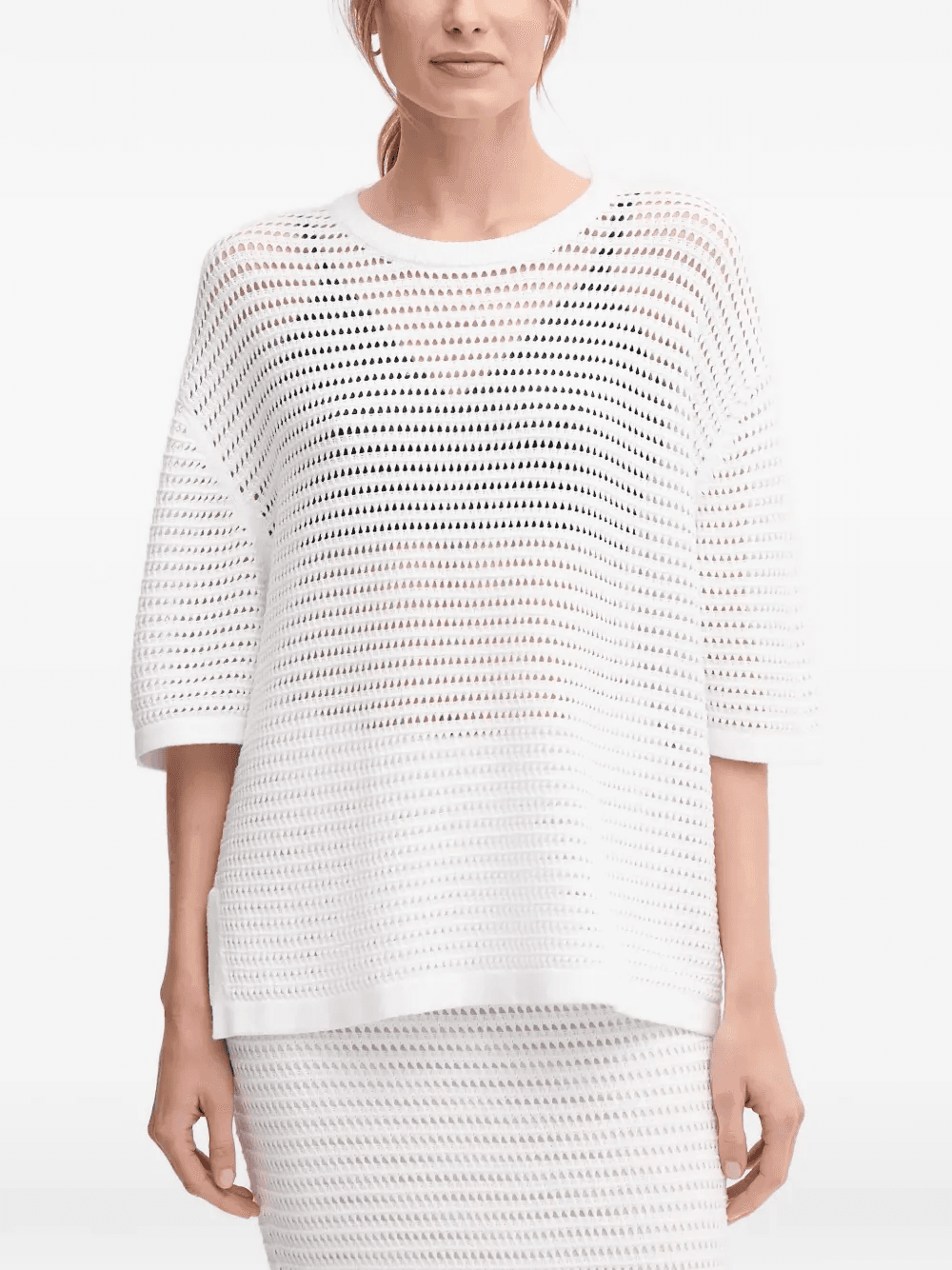 open-knit T-shirt - Image 1