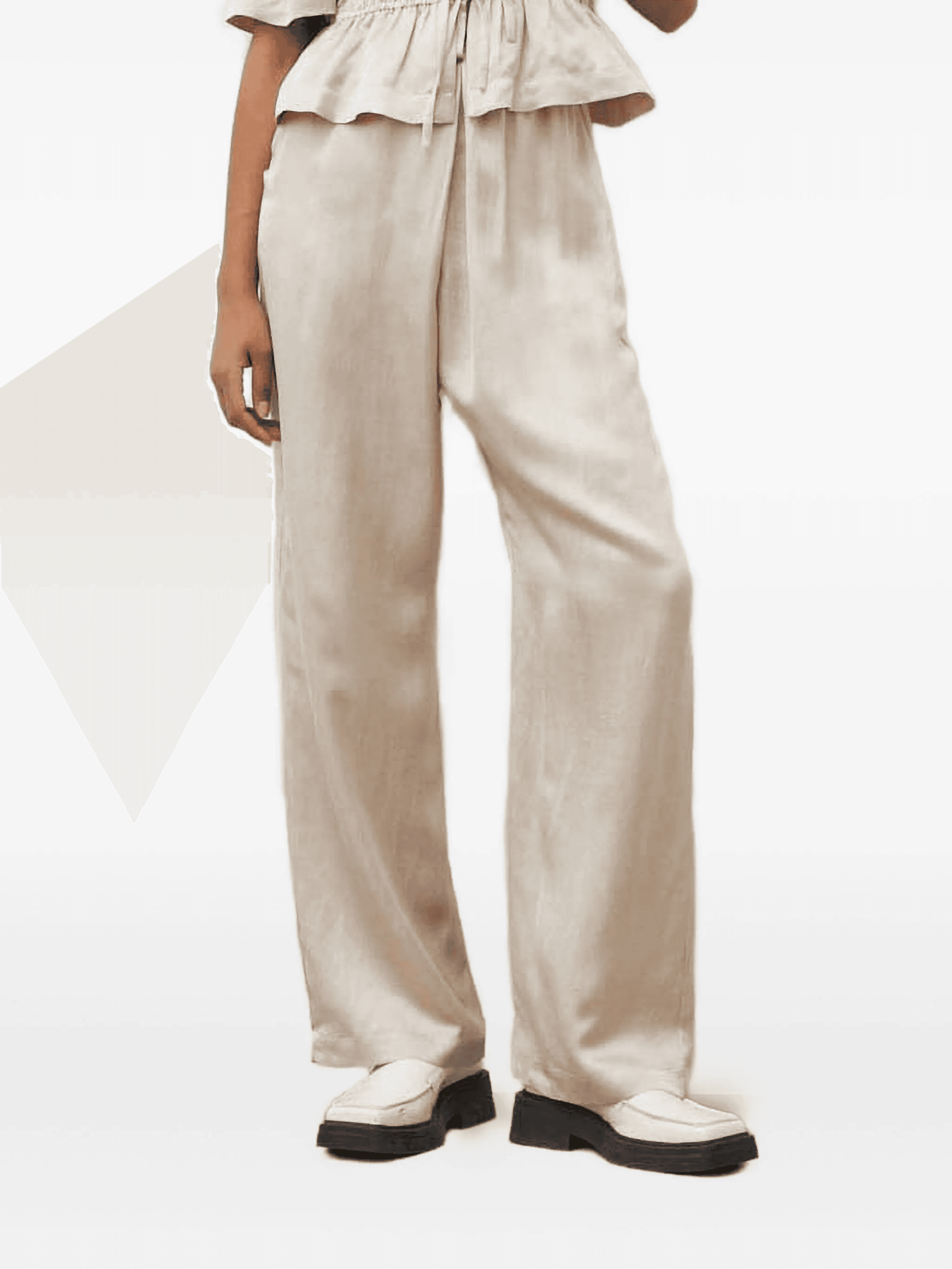 Ohara drawstring wide-leg trousers - Image 1