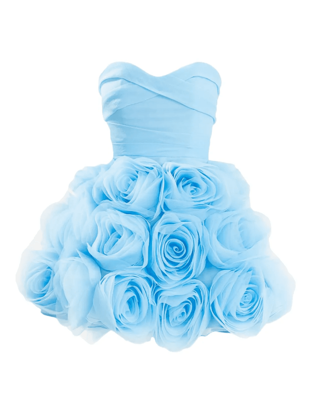 rose strapless mini dress - Image 1