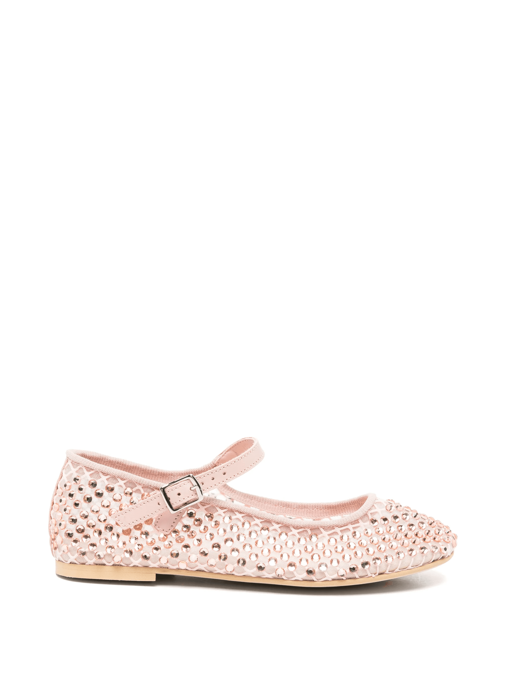 rhinestone-embellished buckle ballet flats - Image 1