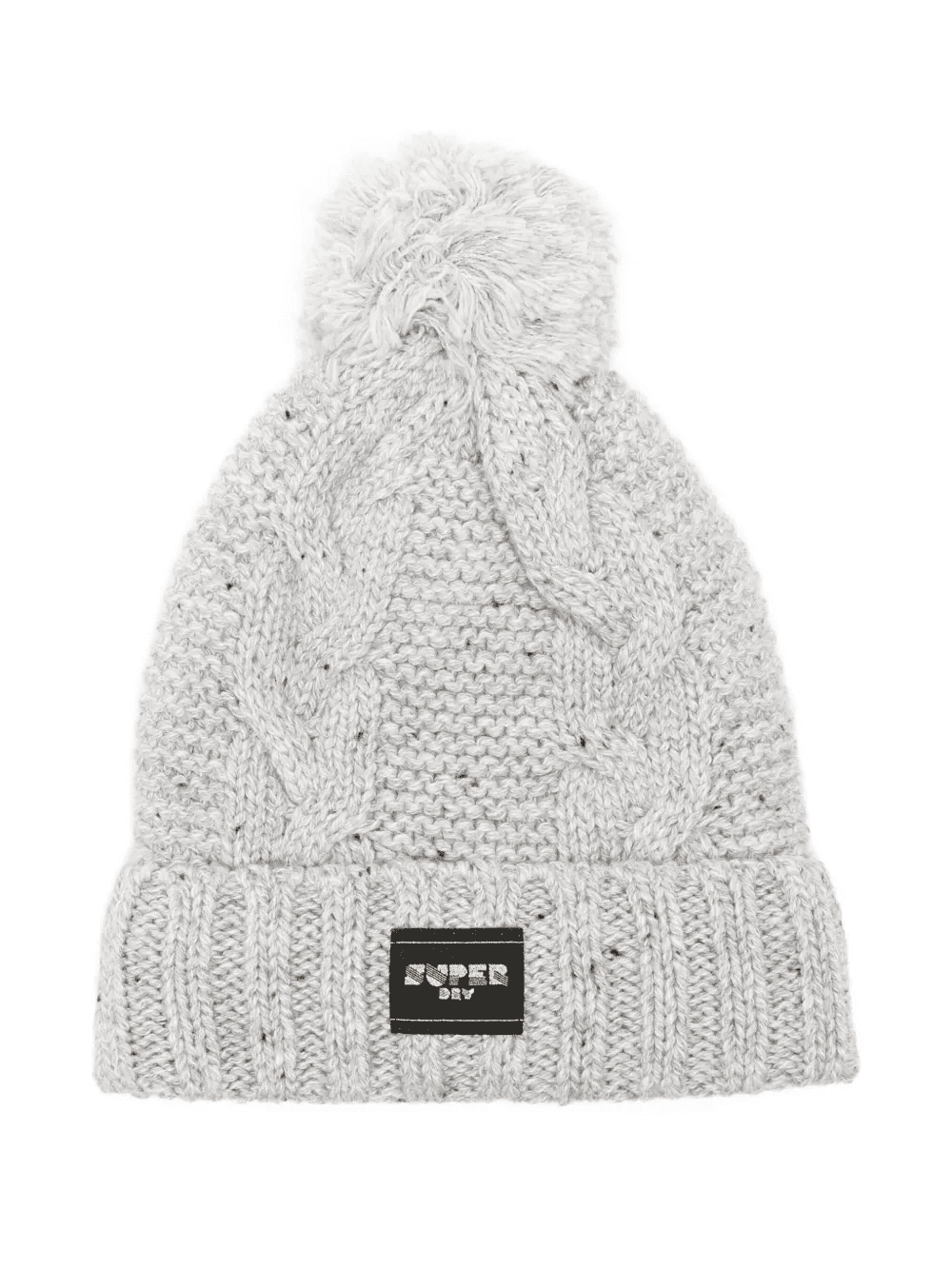 cable-knit beanie hat - Image 1