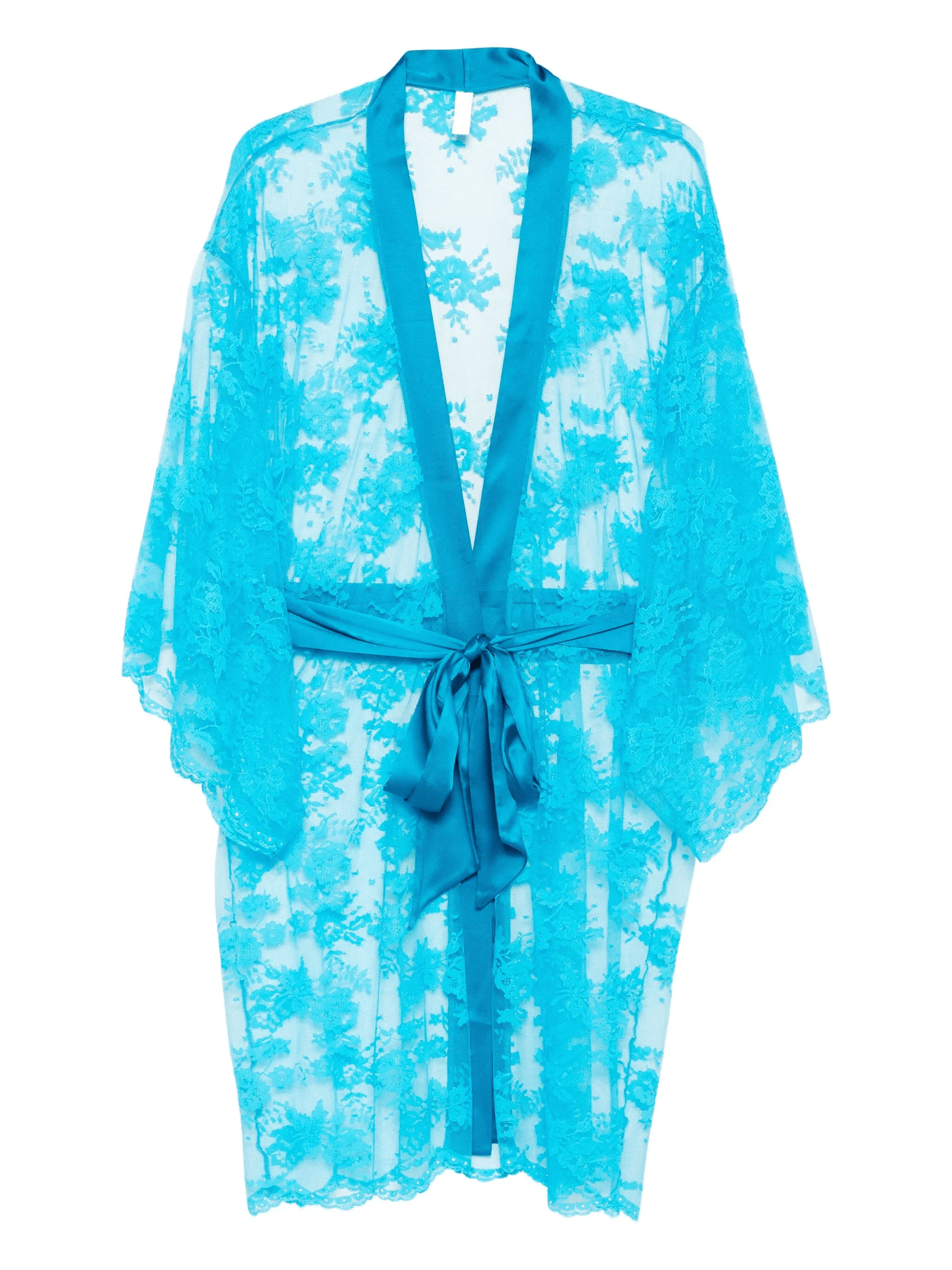 lace satin-waist robe - Image 1