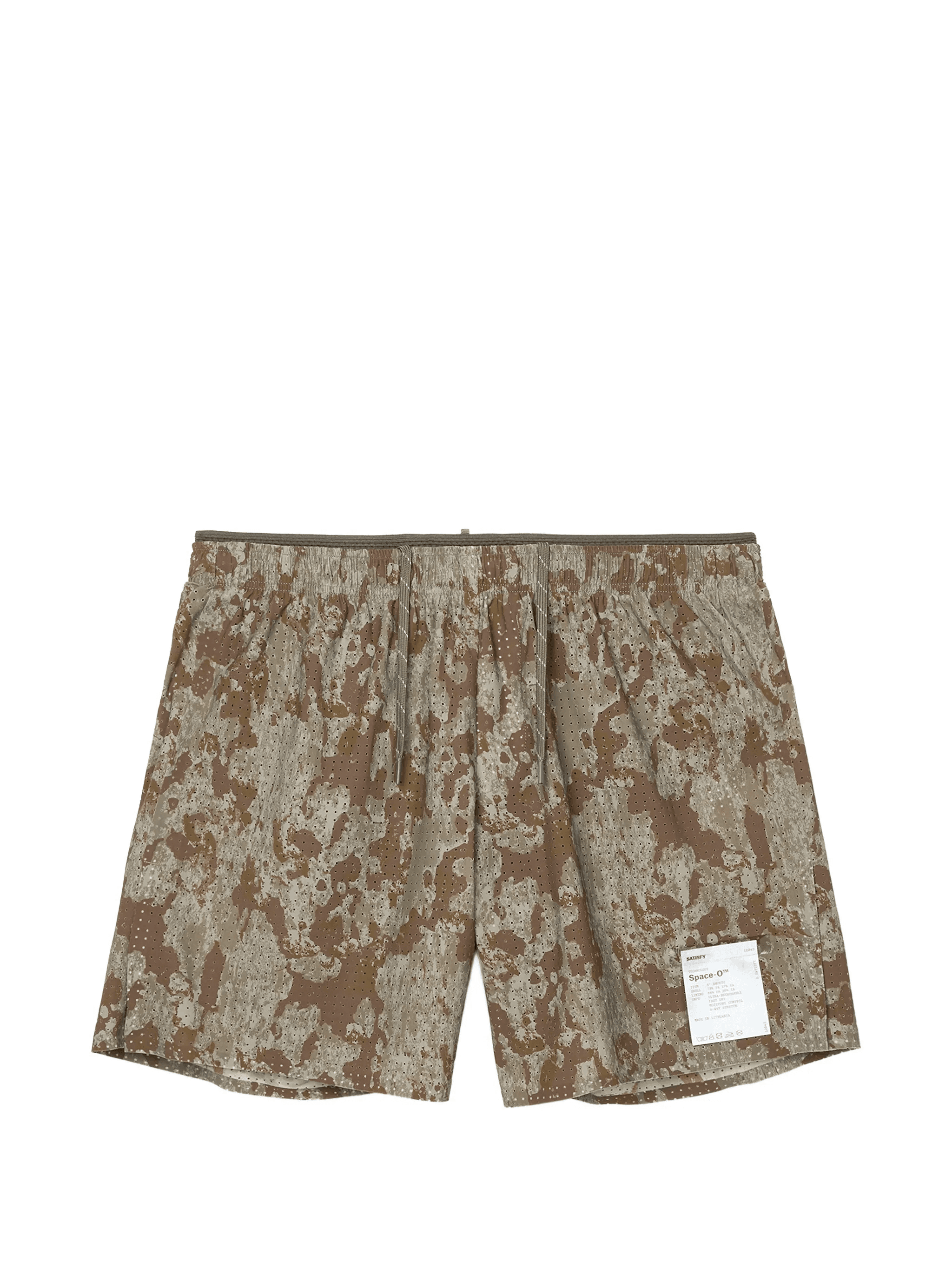 Space‑O™ 5" perforated drawstring shorts - Image 1