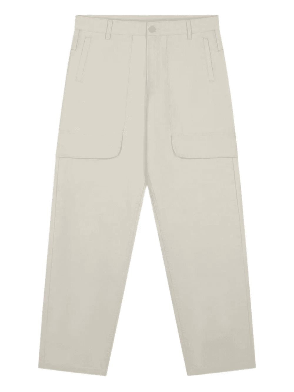 double-pocket cotton trousers - Image 1