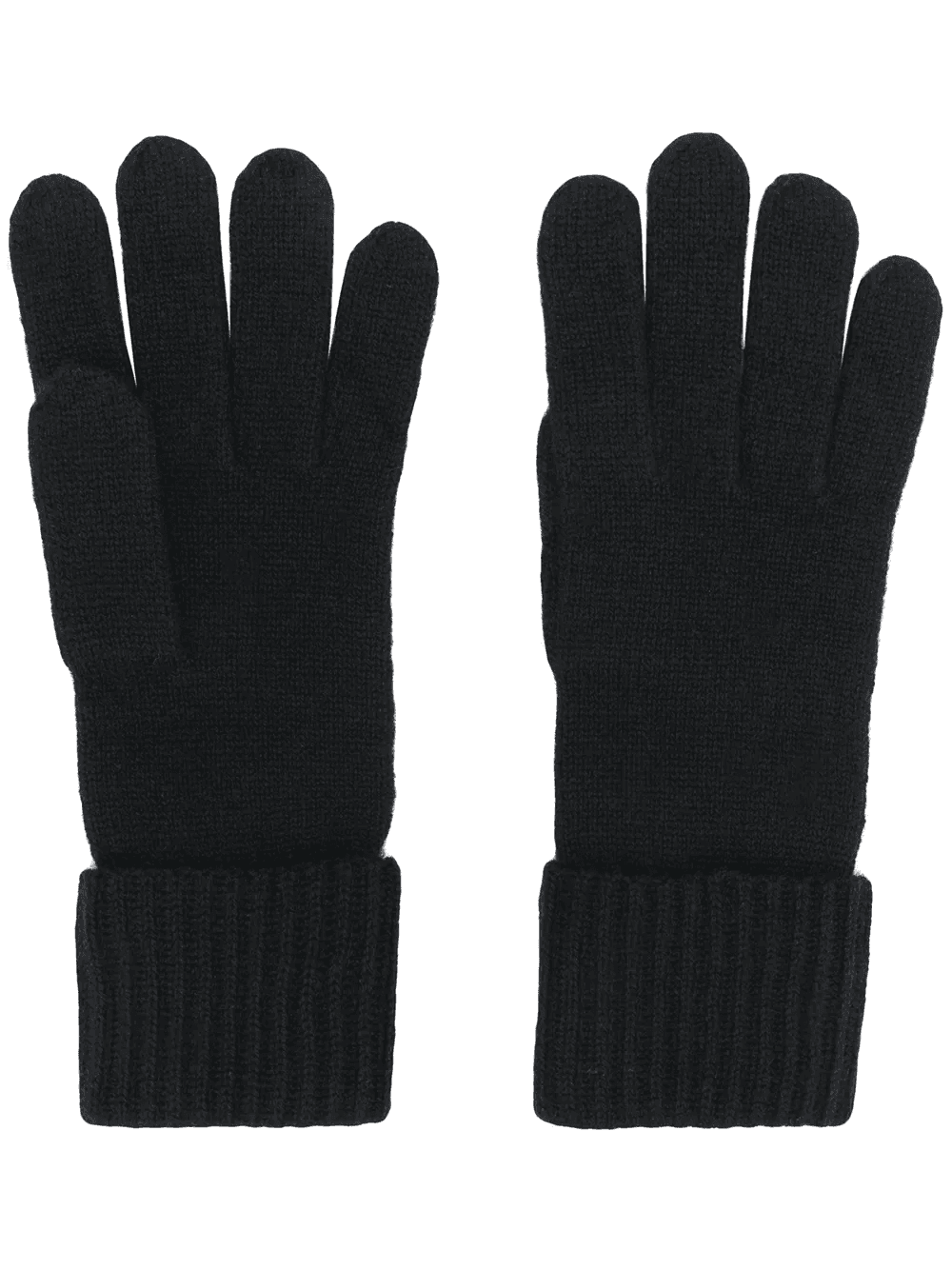 cashmere ribbed gloves - Image 1