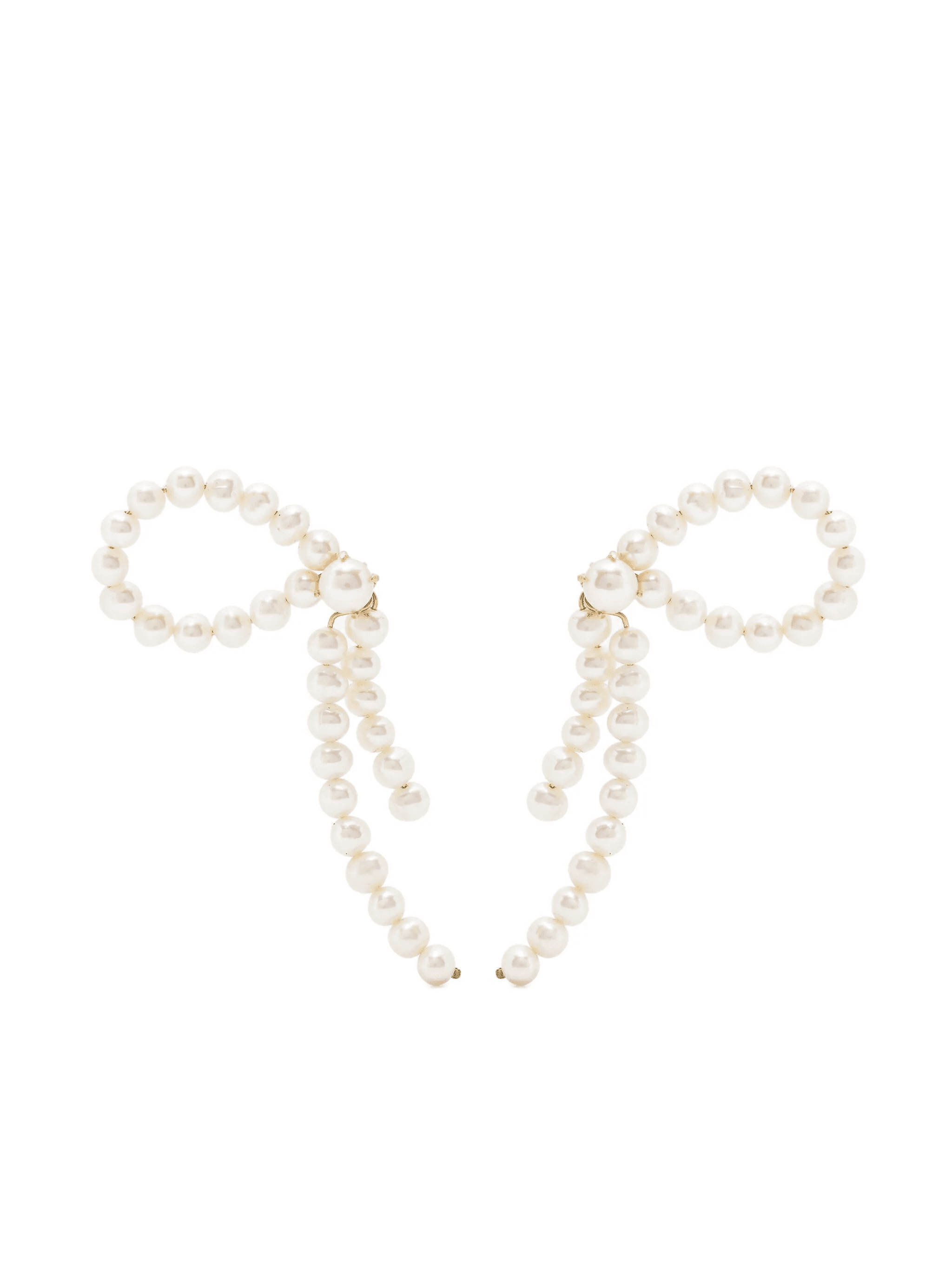 half bow earrings - Image 1