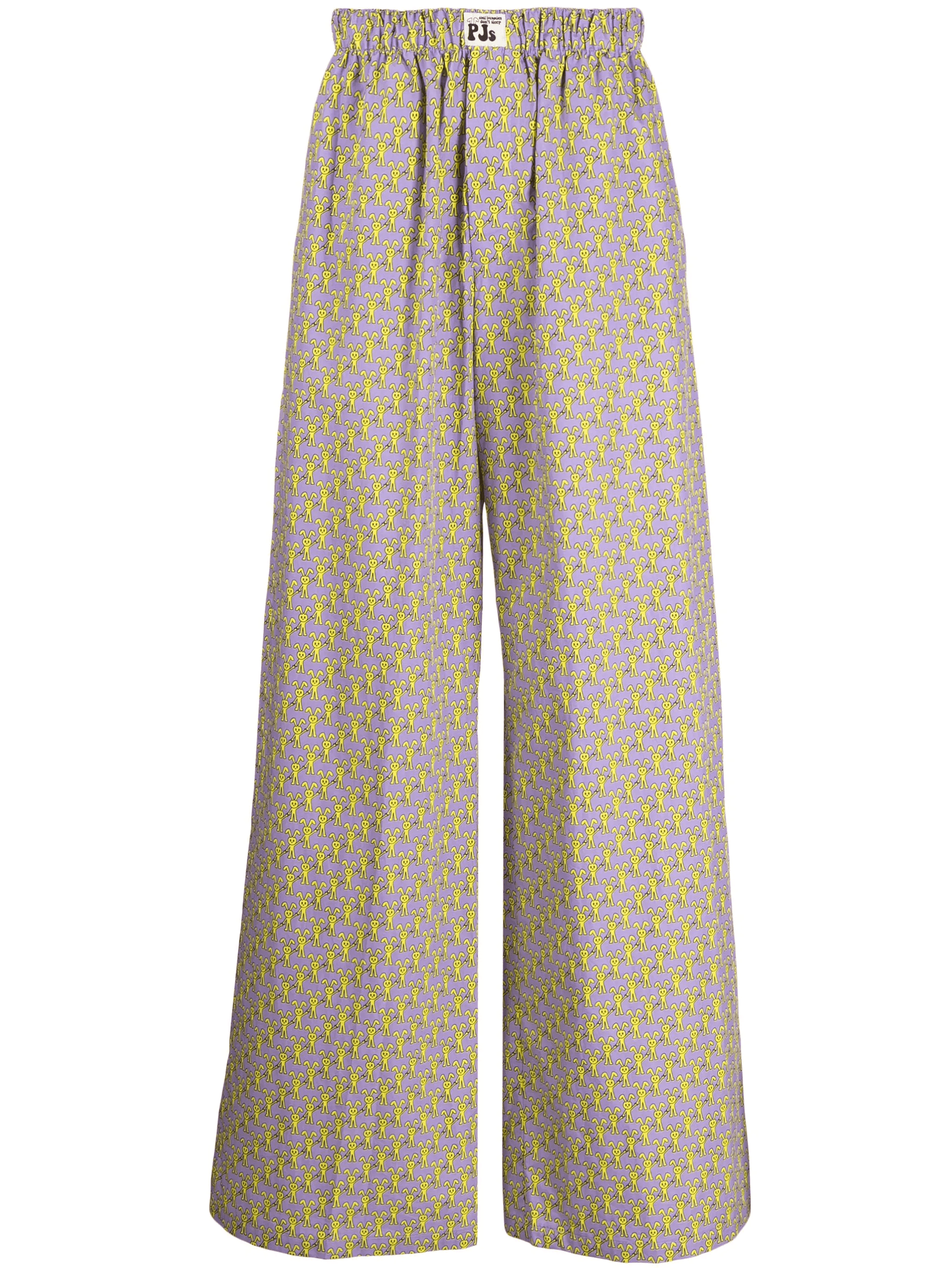 graphic-print cotton track pants - Image 1