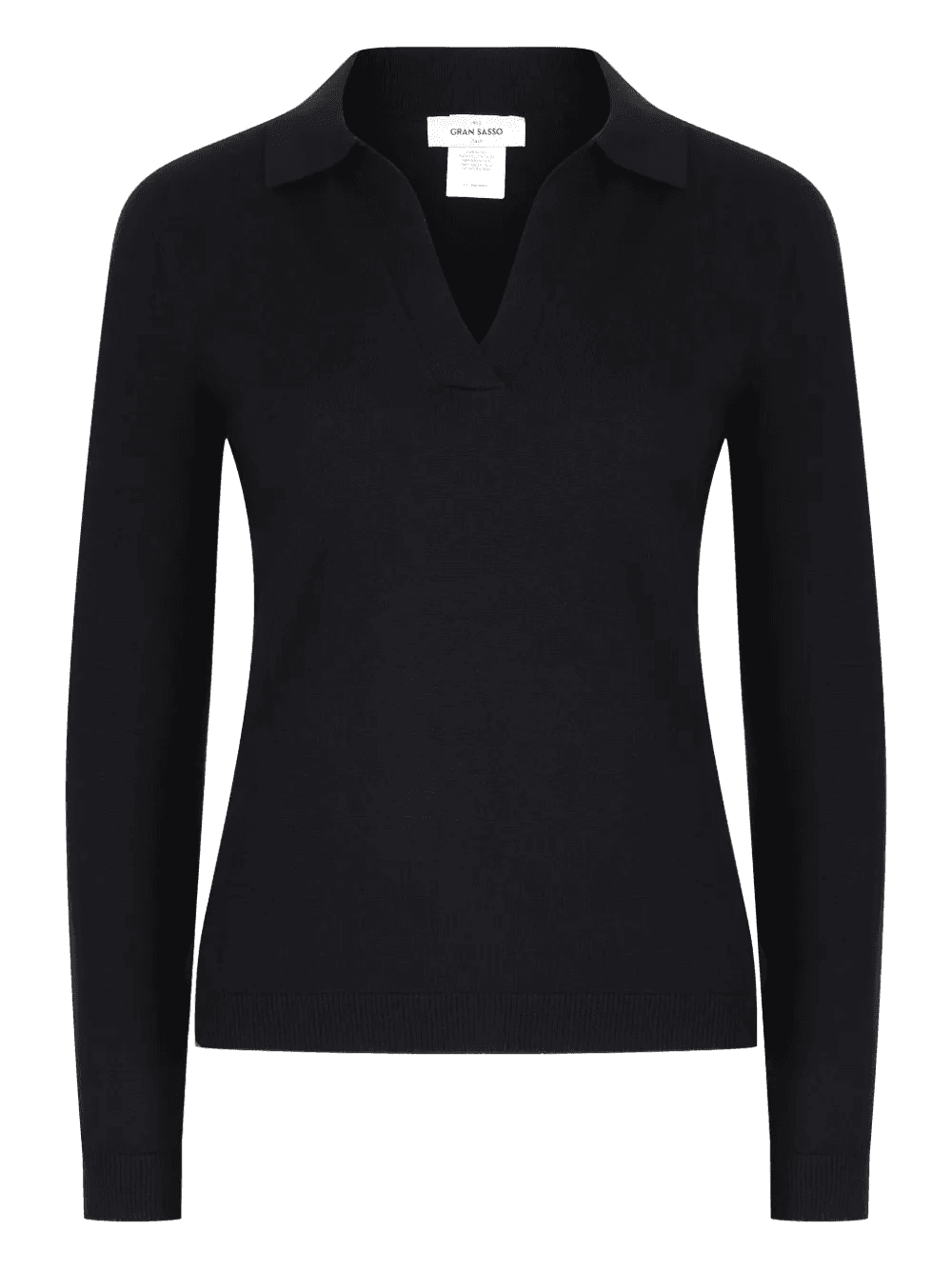 V-neck collared jumper - Image 1