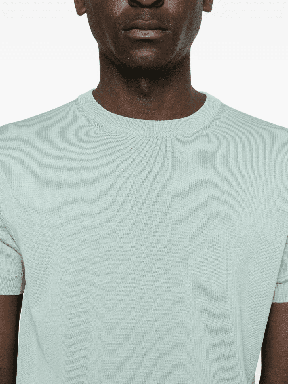 short-sleeve knitted T-shirt - Image 1