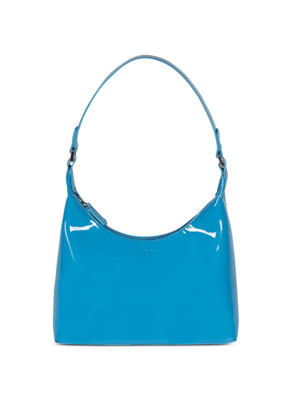 Molly patent-leather top-handle shoulder bag - Image 1