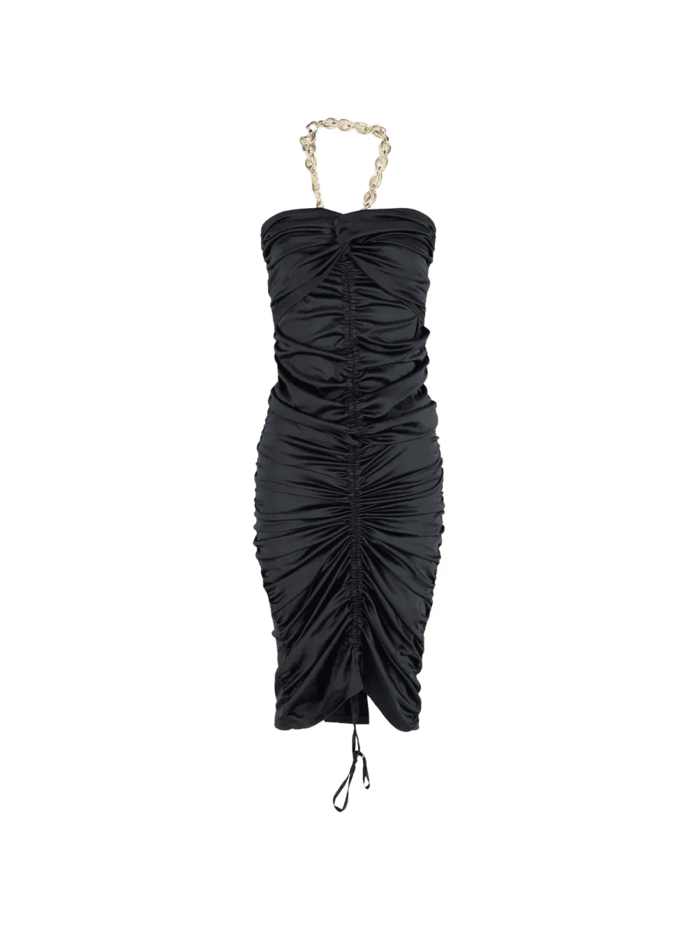 Roxy chain-detail ruched midi dress - Image 1