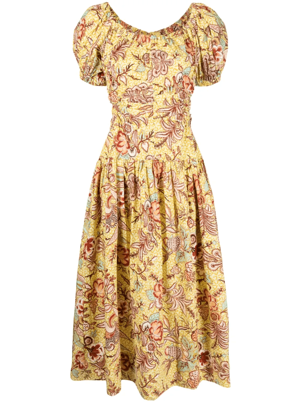 Golda floral-print midi dress - Image 1