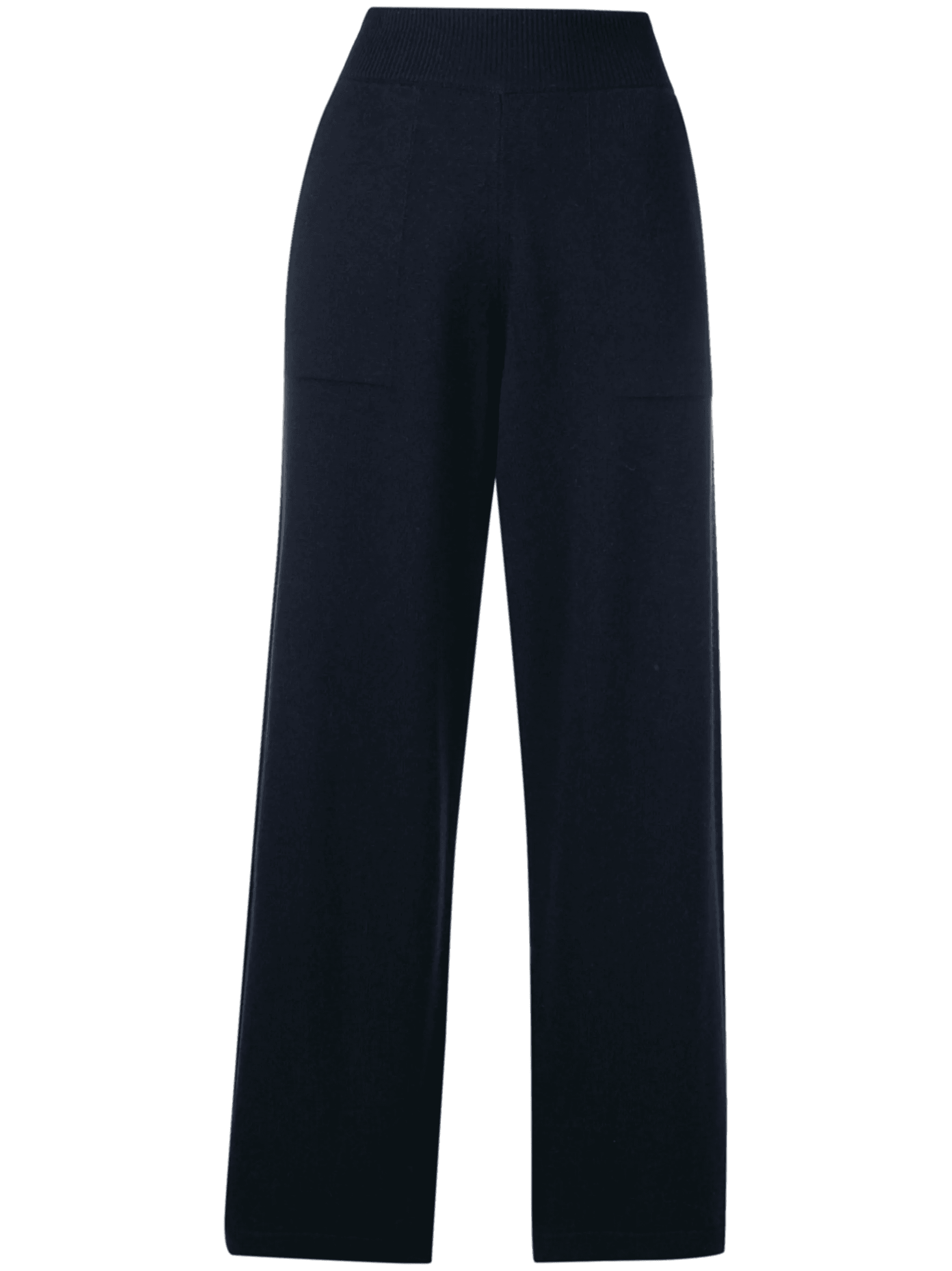 flared knitted trousers - Image 1