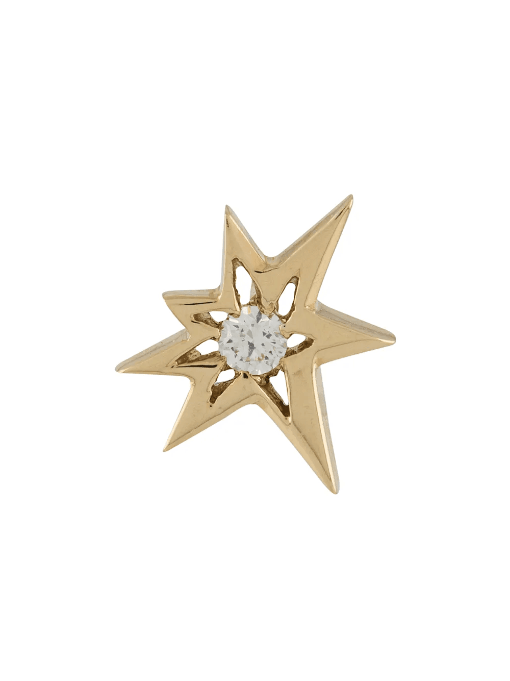18kt yellow gold diamond Bang left stud earring - Image 1