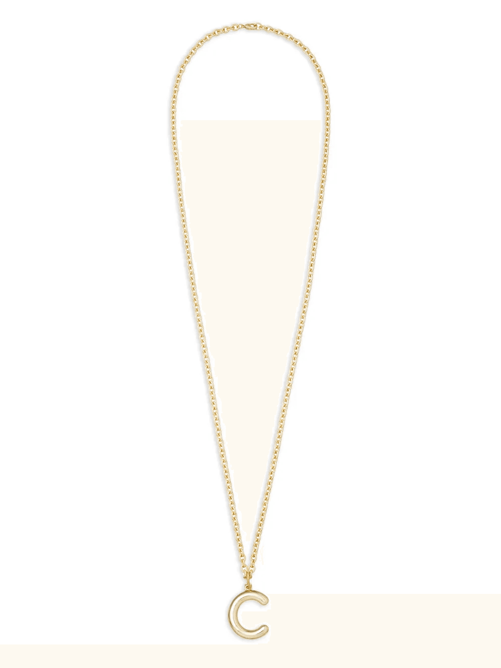 Big Puffy Initial necklace - Image 1