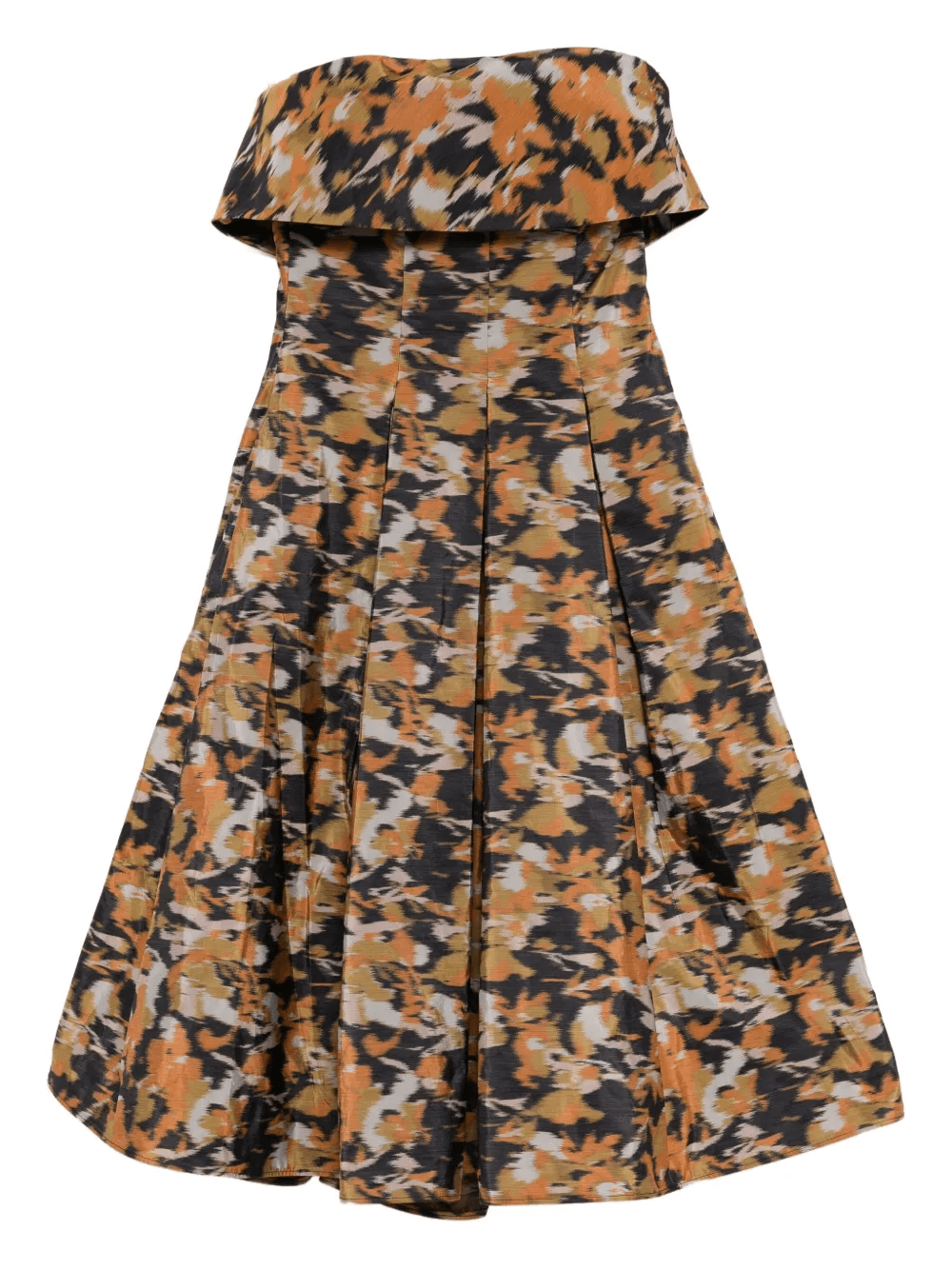 printed pleated dress - Image 1