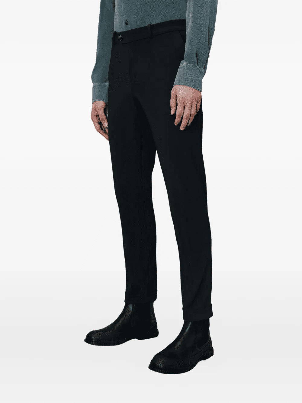 straight-leg tapered trousers - Image 1
