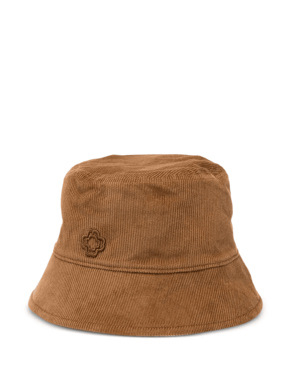 logo-appliqué corduroy hat - Image 1