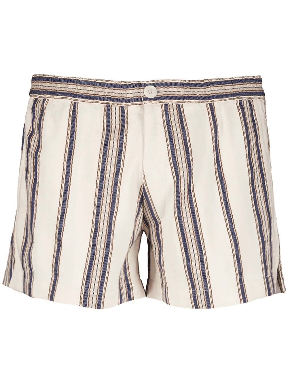 striped elasticated-waist shorts - Image 1