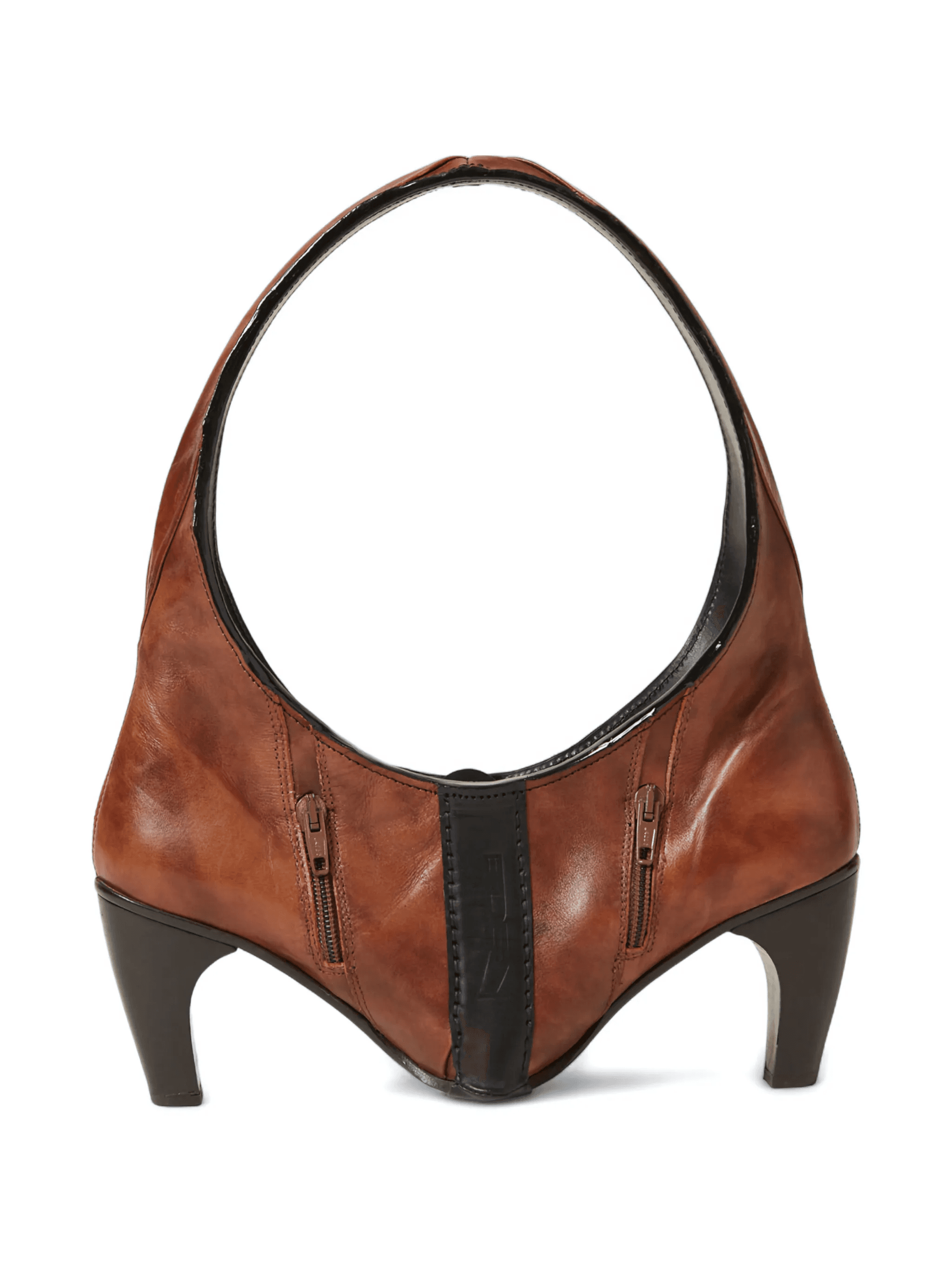 Bootbag heel-detail leather tote bag - Image 1