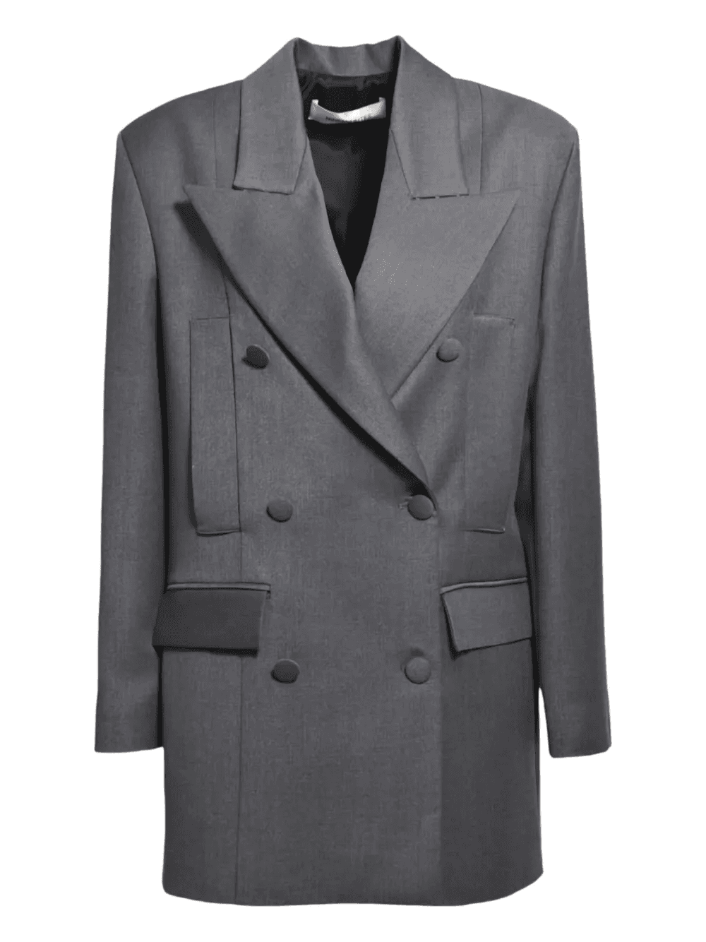 double-breasted tailored coat - Image 1