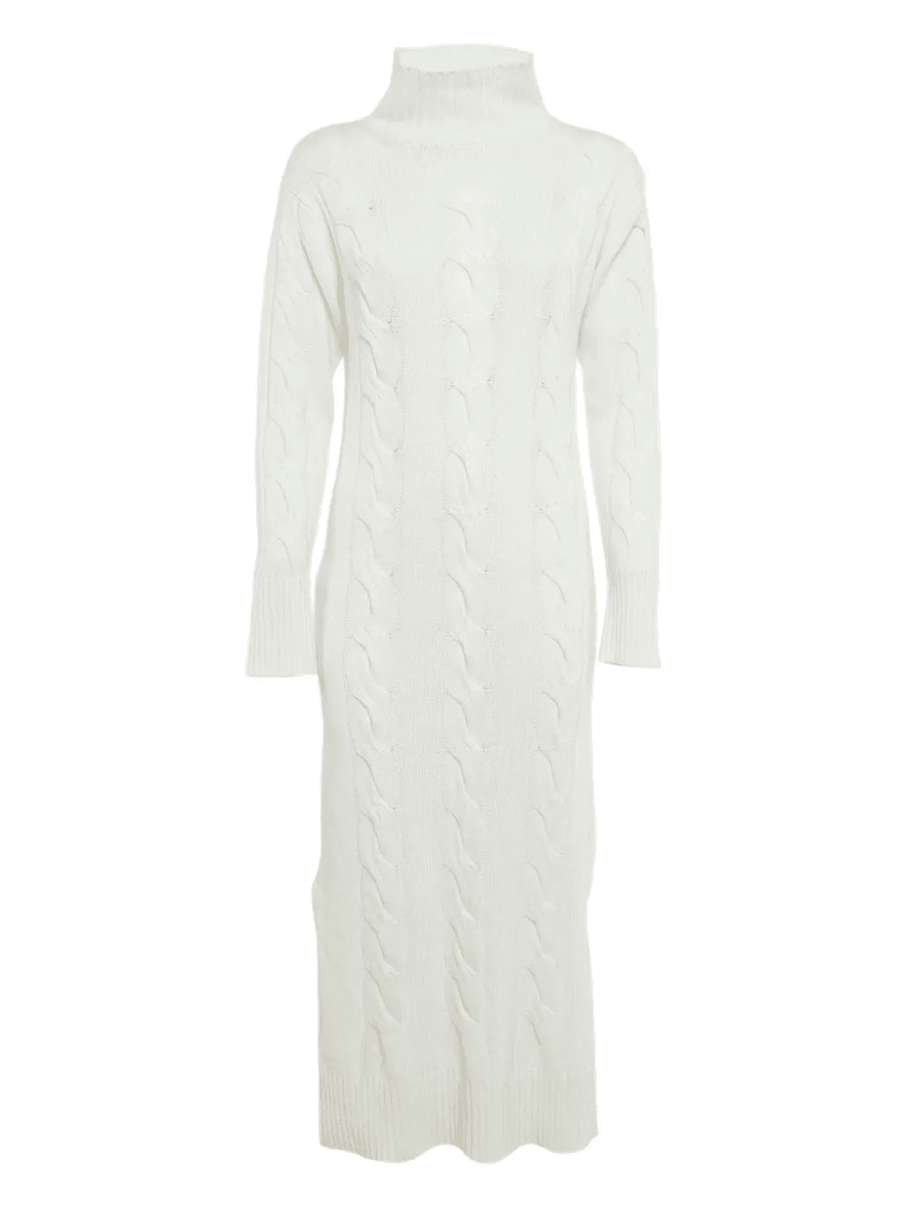 cable-knit high-neck dress - Image 1