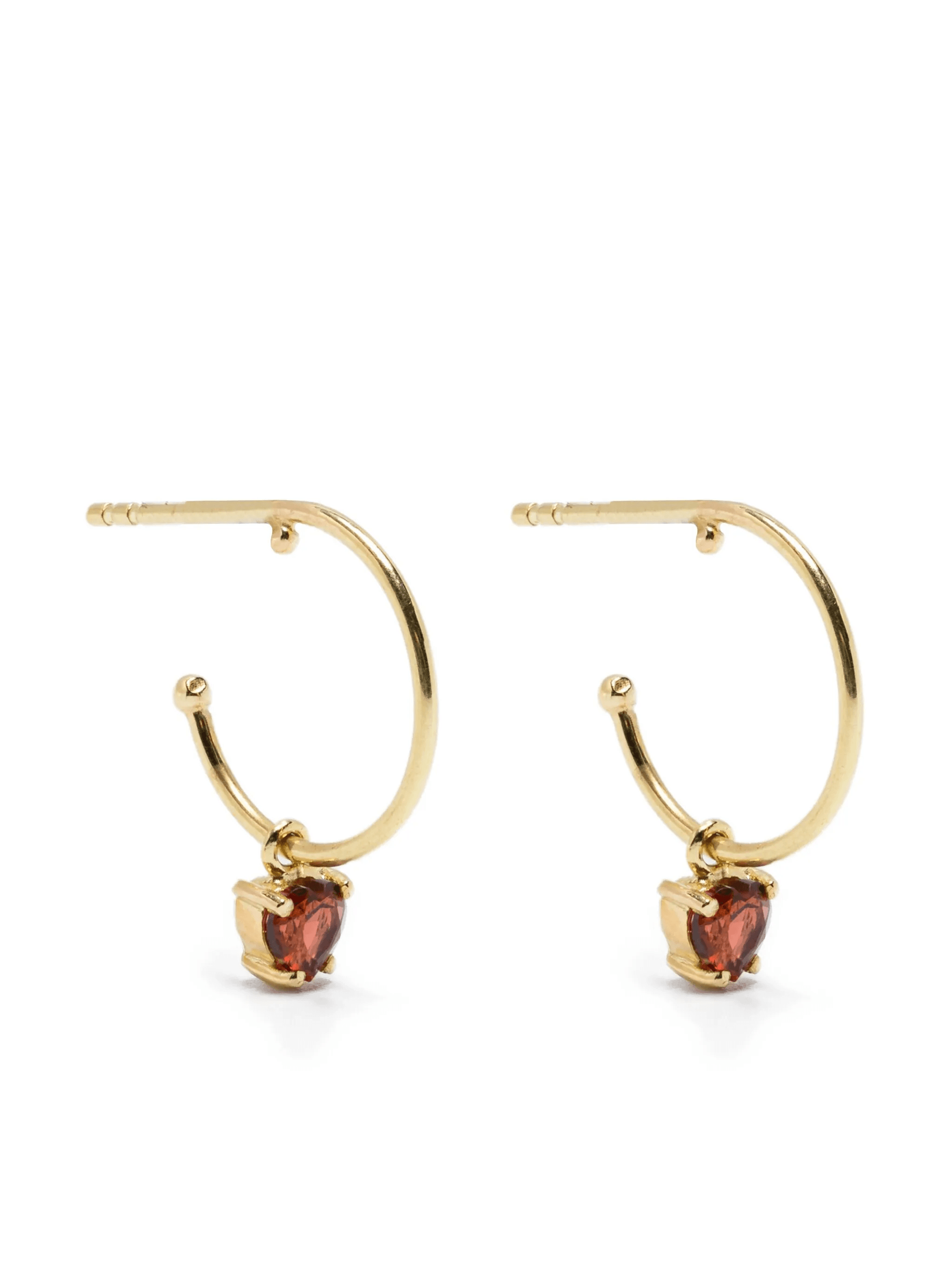 18K yellow gold hoop earrings - Image 1