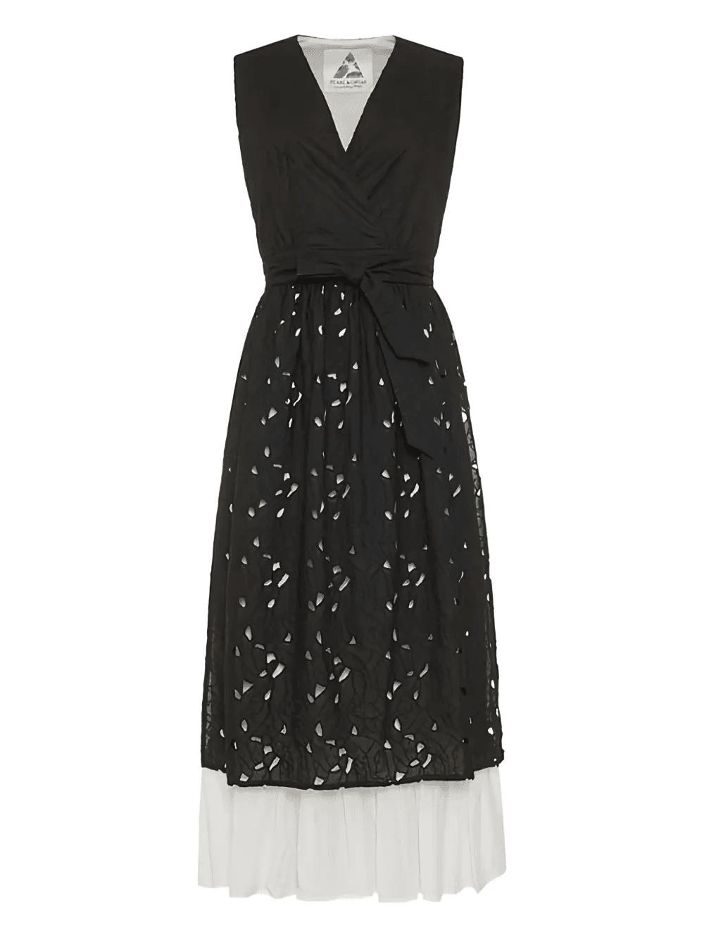 broderie tie midi dress - Image 1