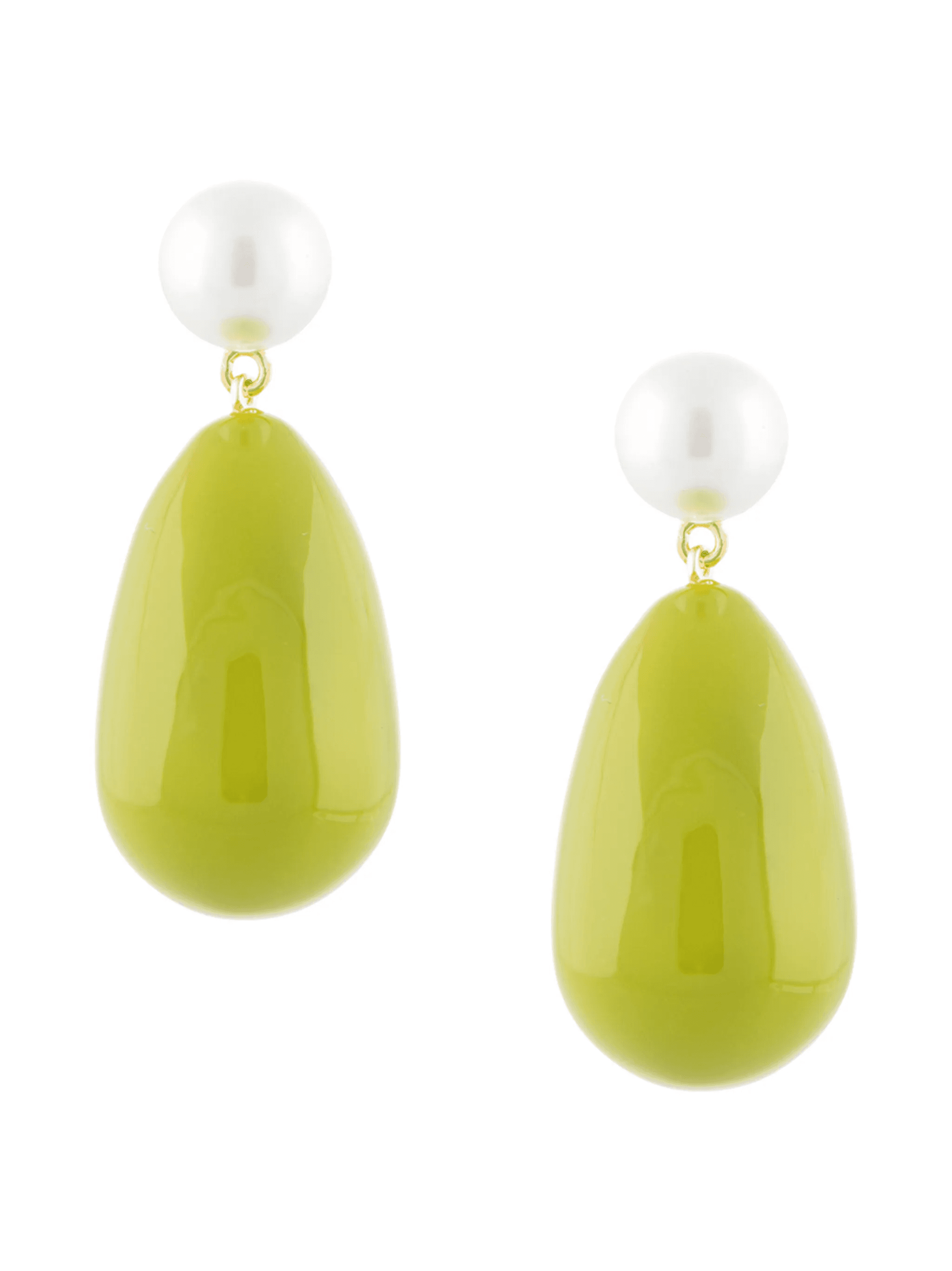 oval drop earrings - Image 1