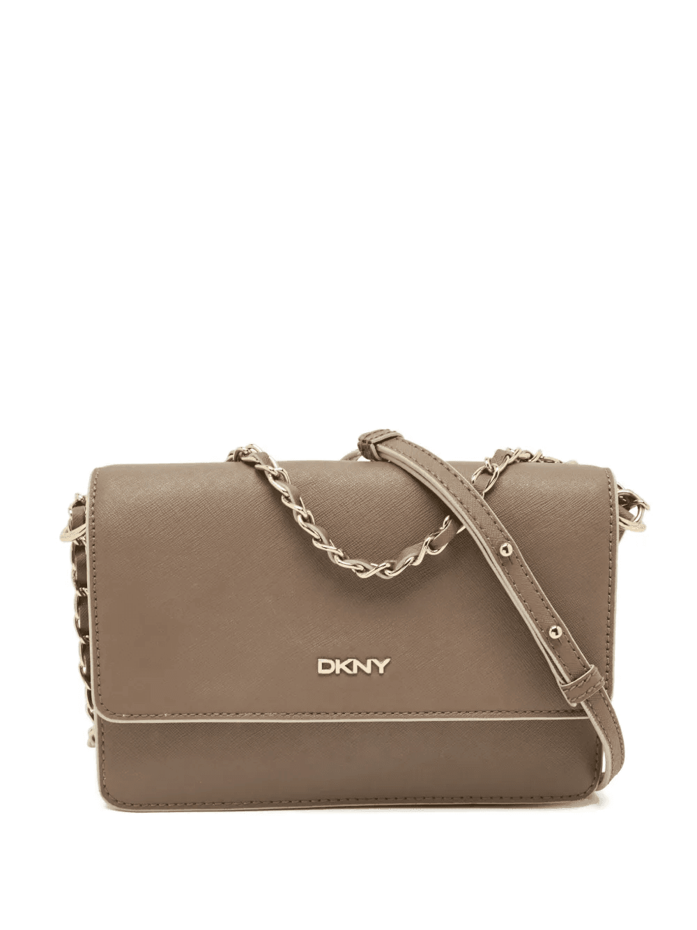 leather chain-strap shoulder bag - Image 1