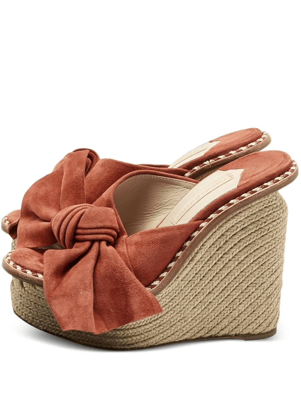 suede bow wedge espadrille - Image 1