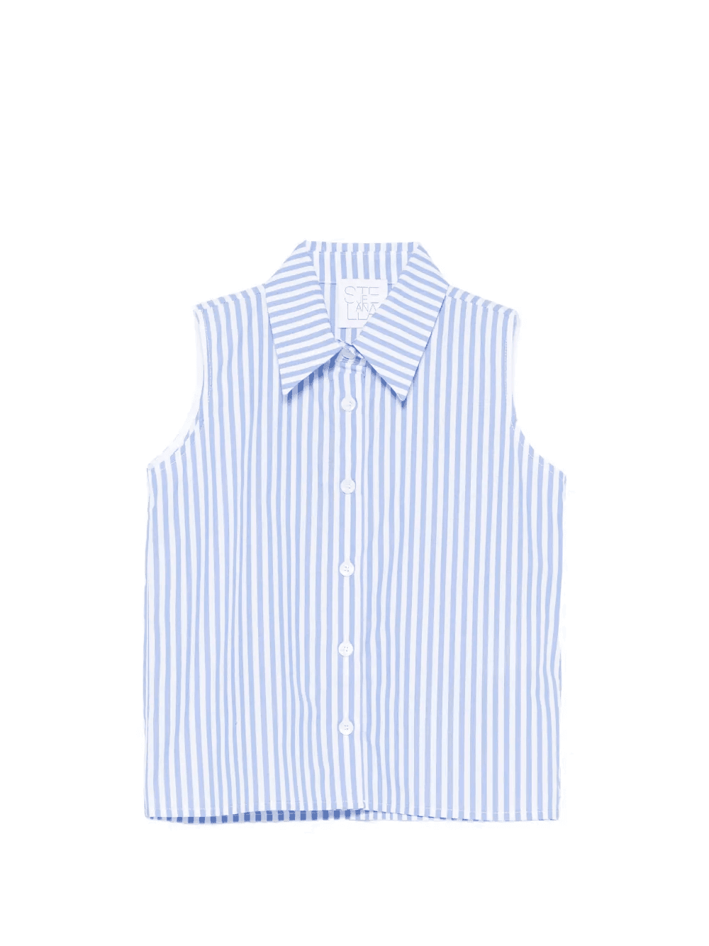 striped sleeveless shirt - Image 1