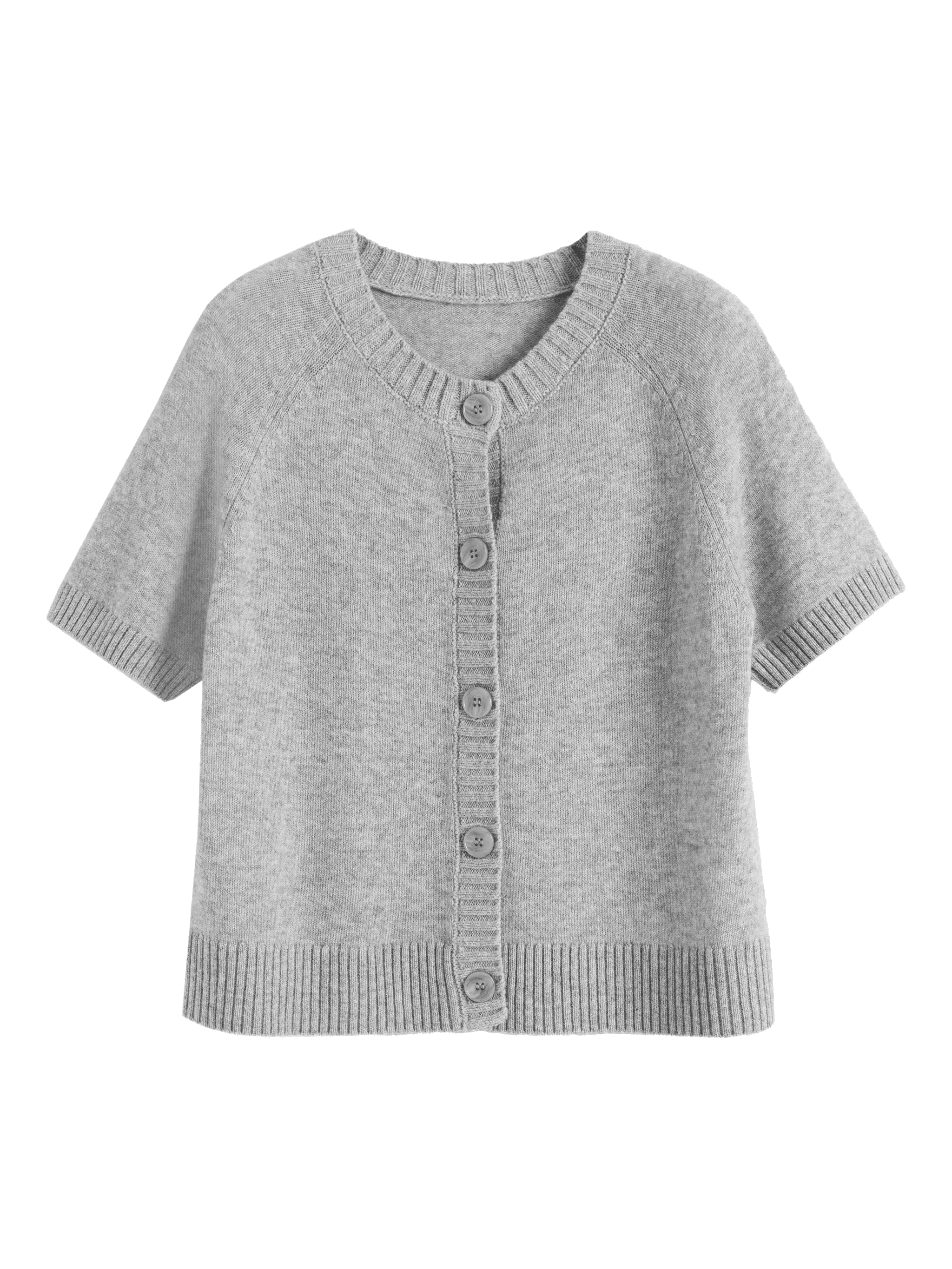 button-up short-sleeve cardigan - Image 1