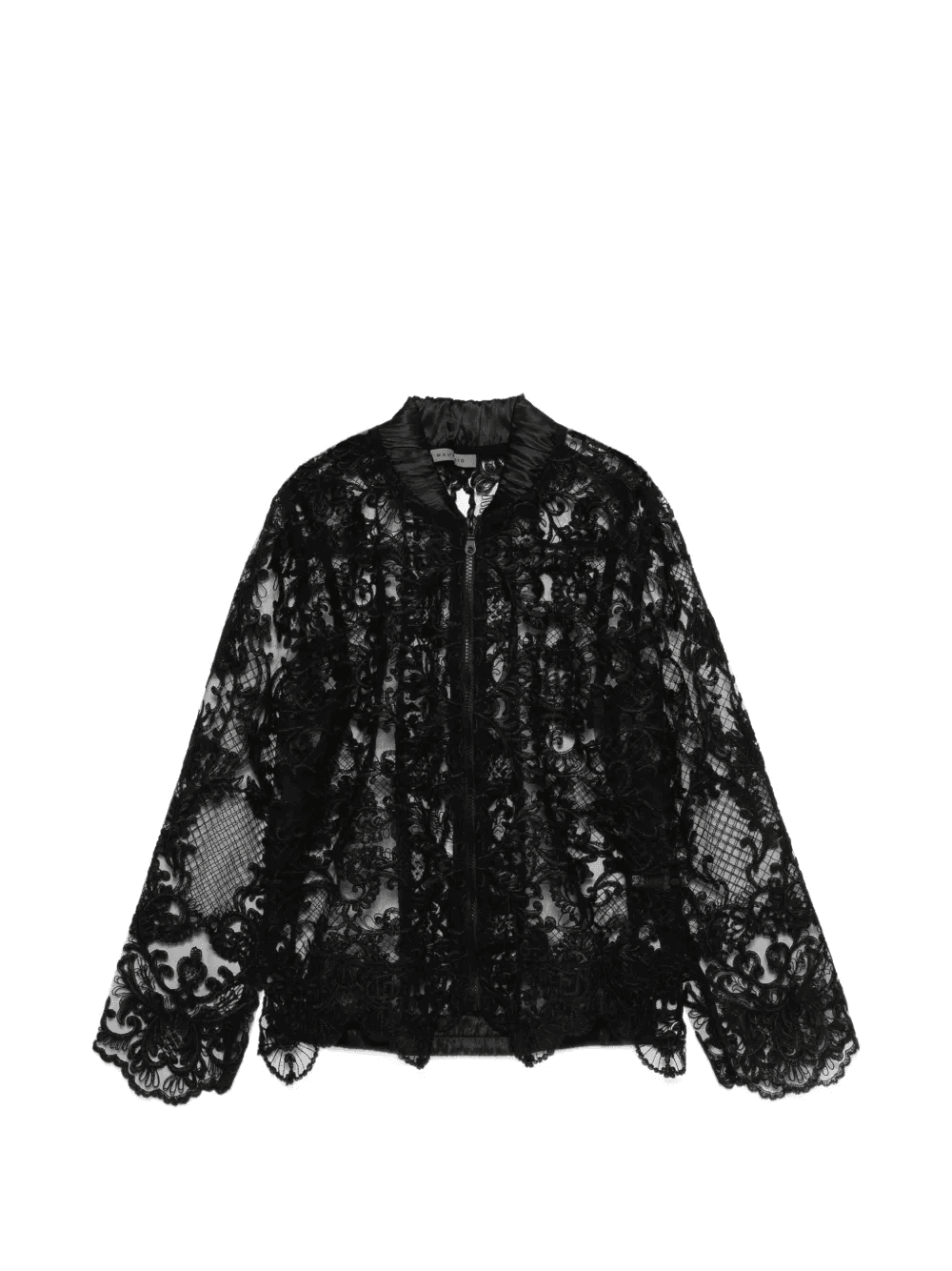 lace zip-up jacket - Image 1