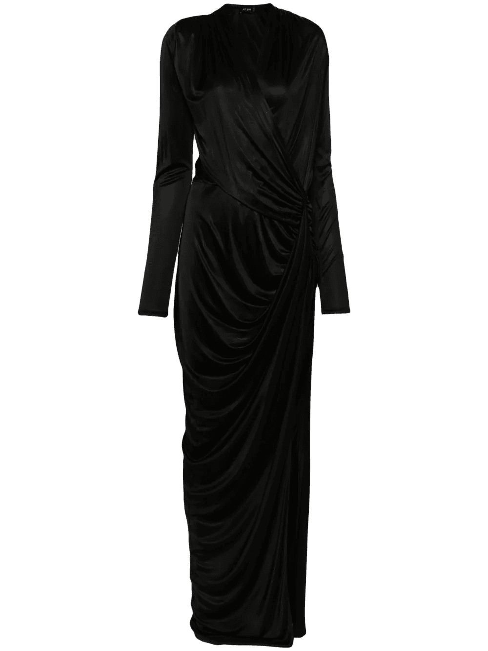 gathered wrap gown - Image 1