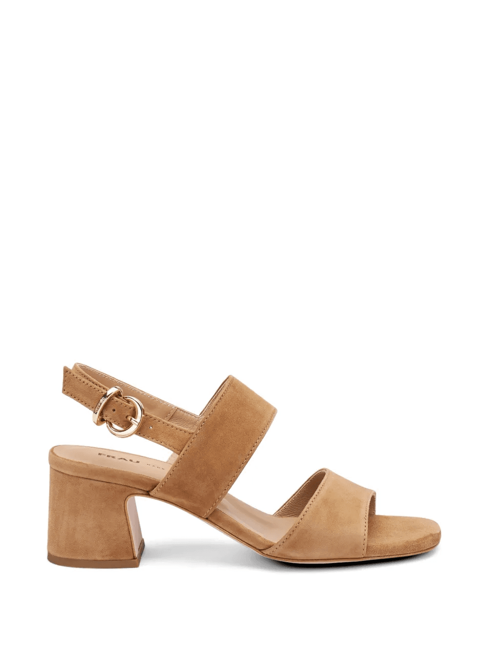 block-heel suede sandals - Image 1
