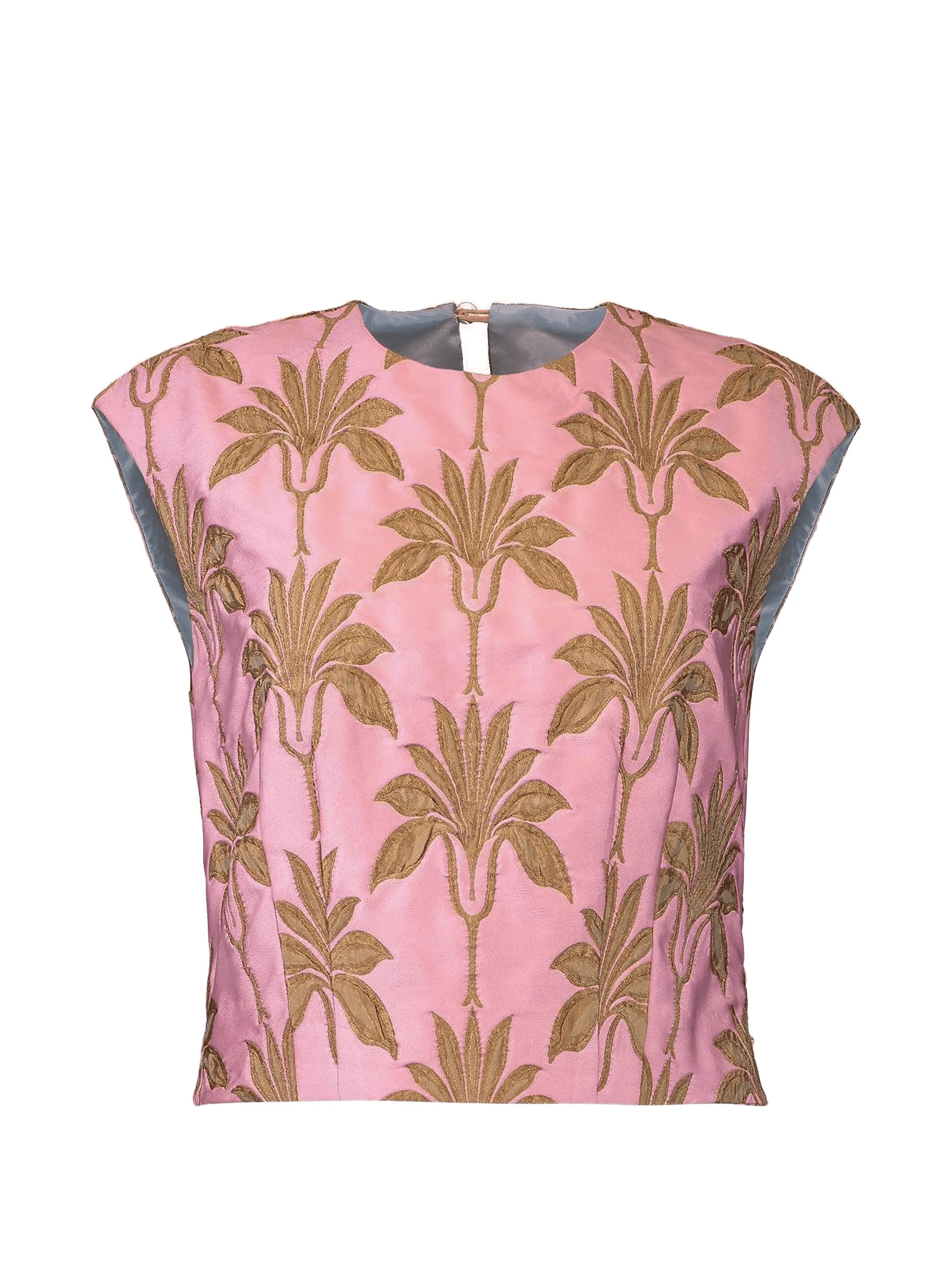 Sleeveless floral shirt - Image 1