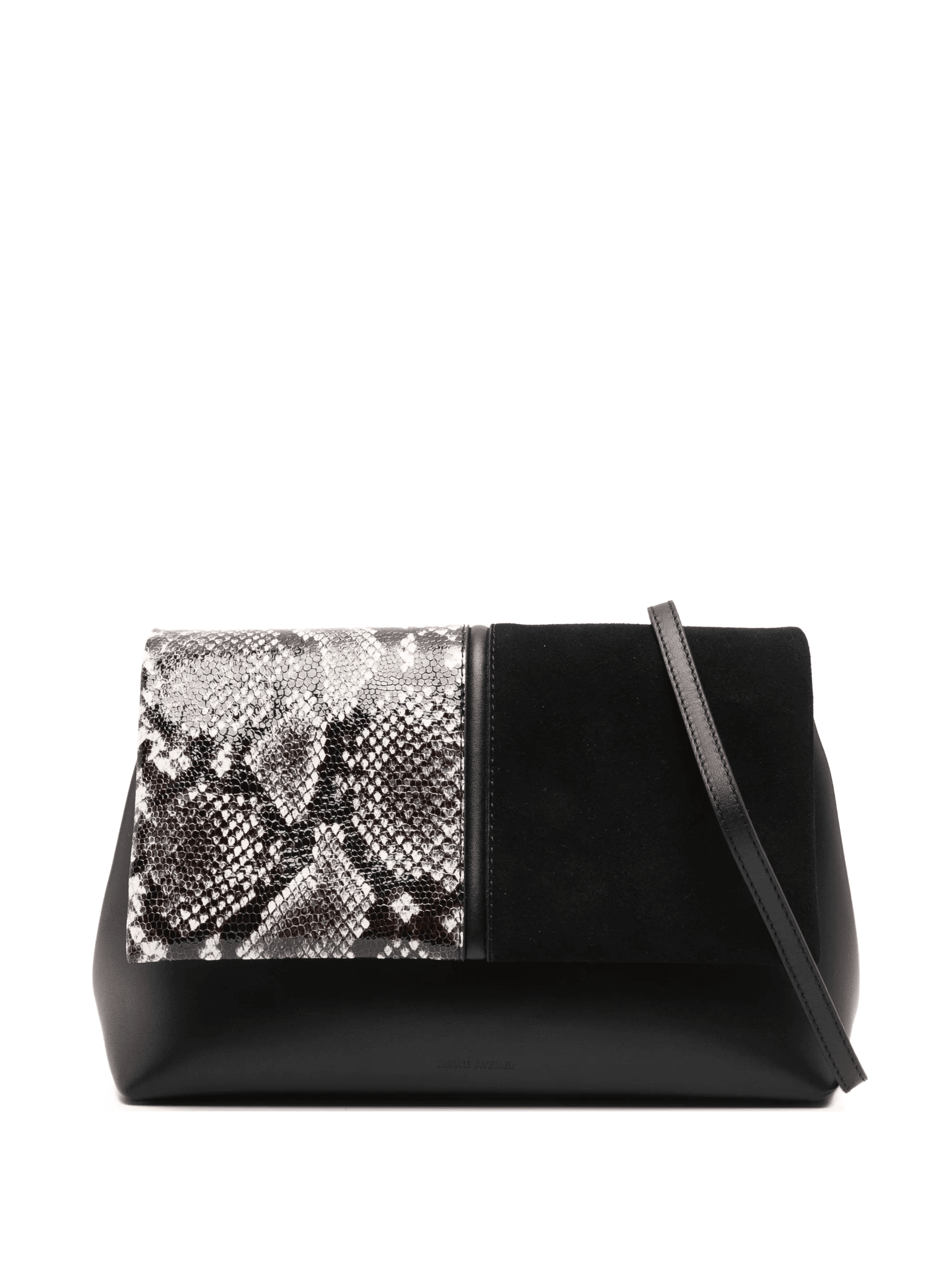 The Fold snakeskin-pattern clutch bag - Image 1