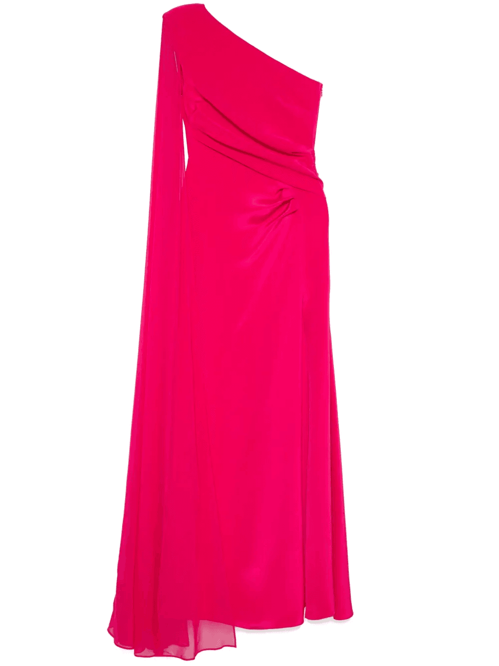 asymmetric silk gown - Image 1
