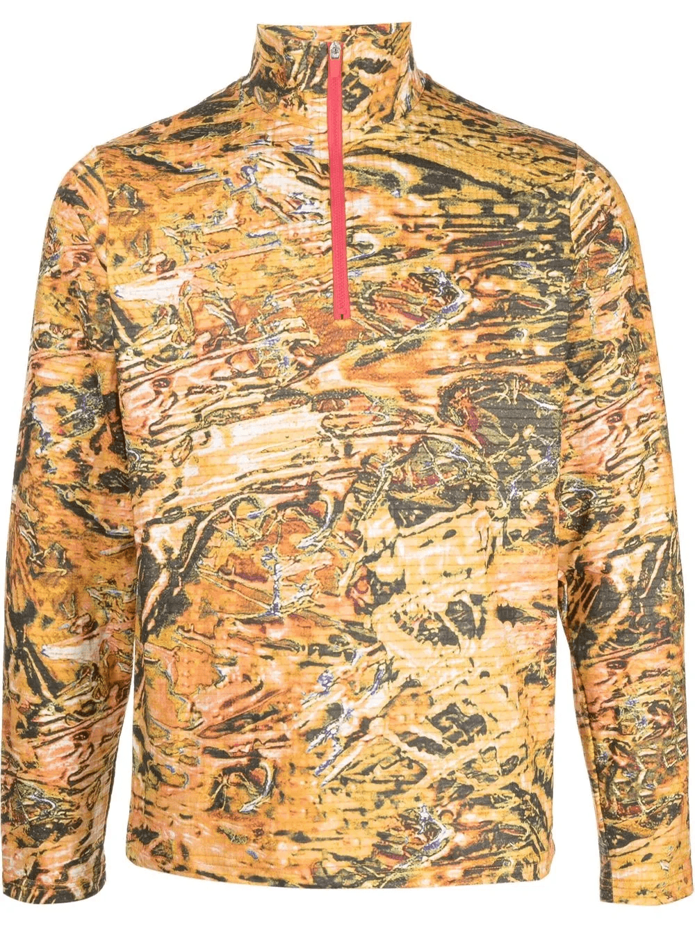 graphic-print half zip-up sweatshirt - Image 1