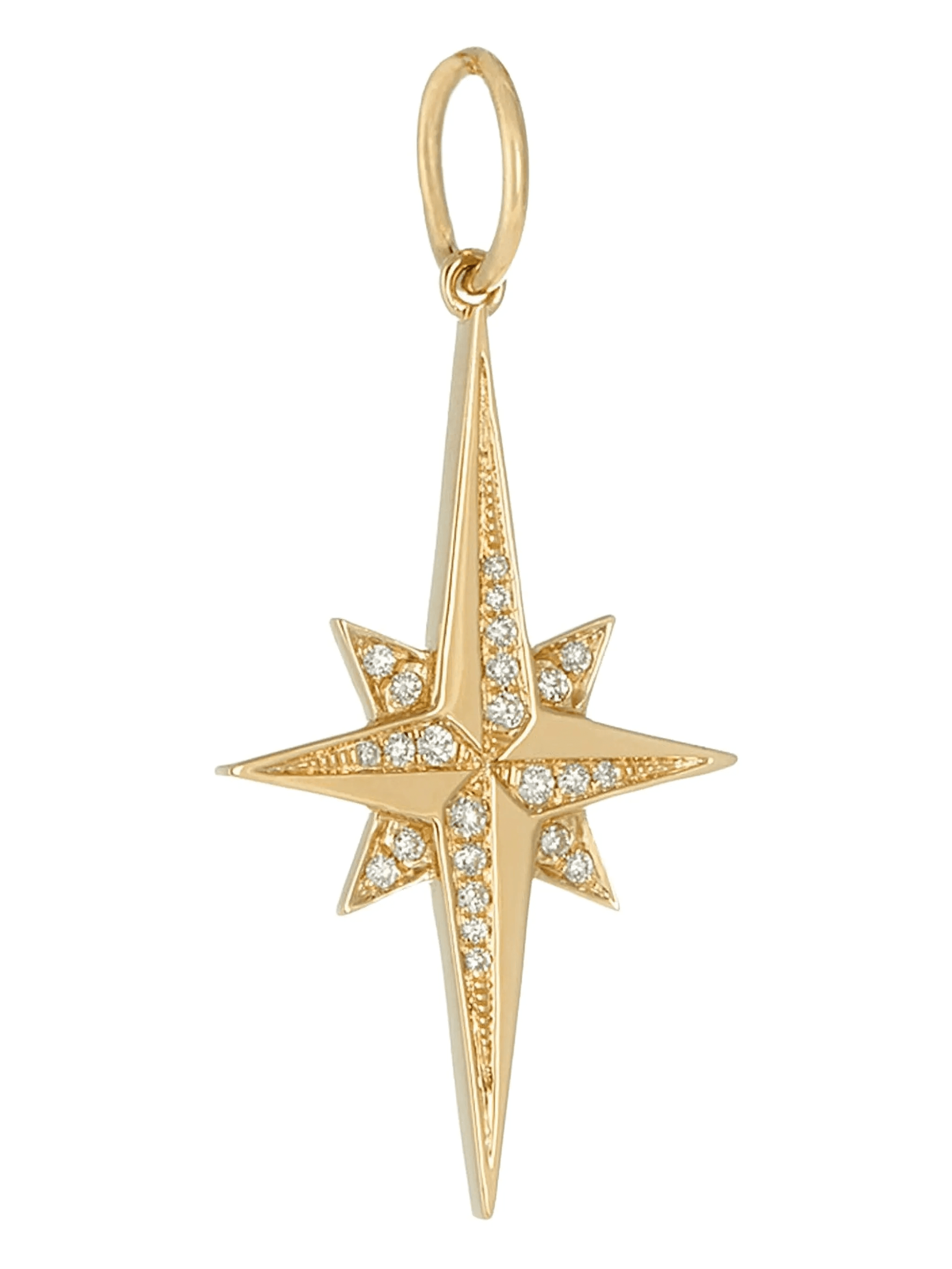18K yellow gold Stellar diamond pendant - Image 1