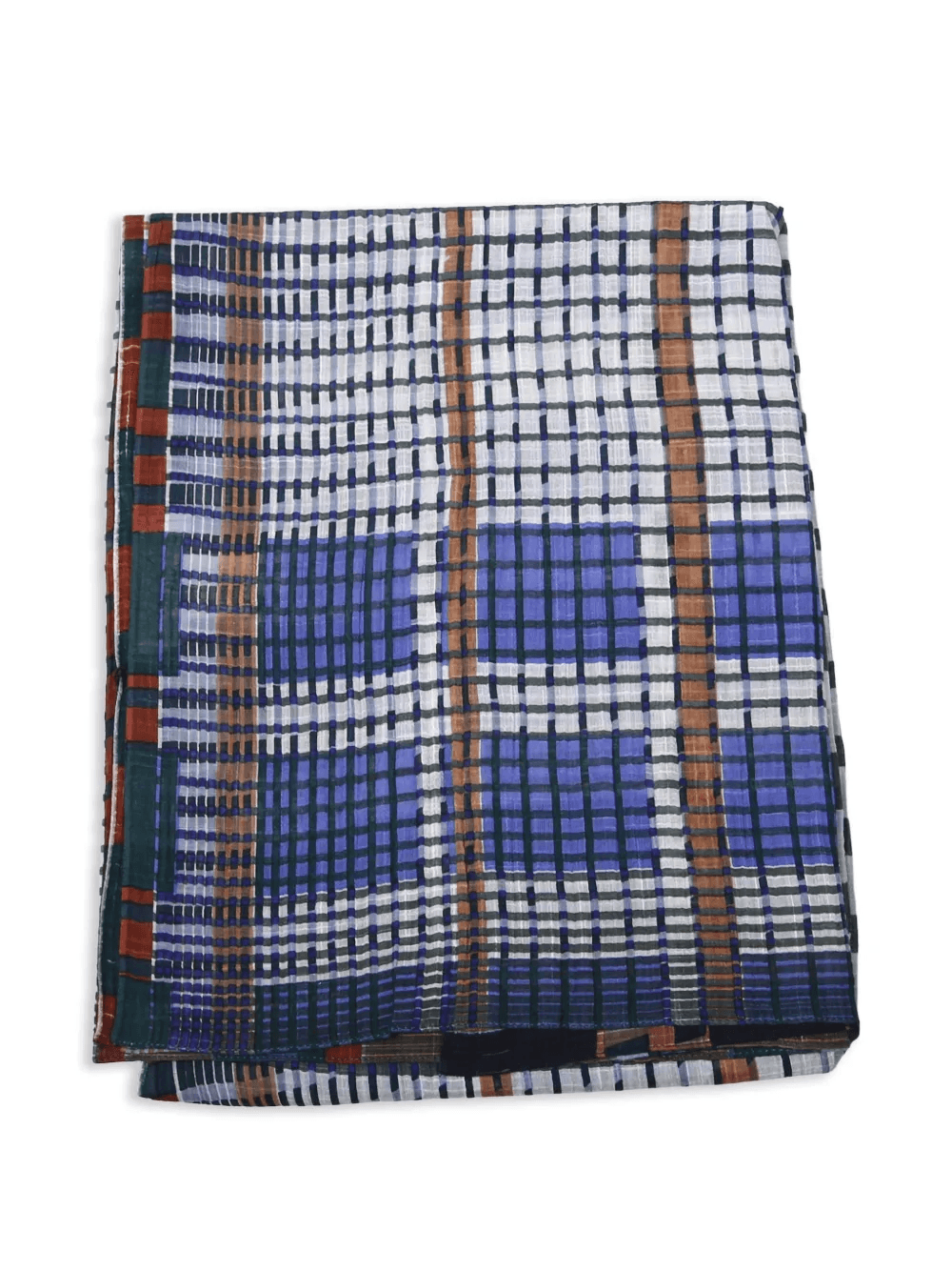 tartan-pattern scarf - Image 1