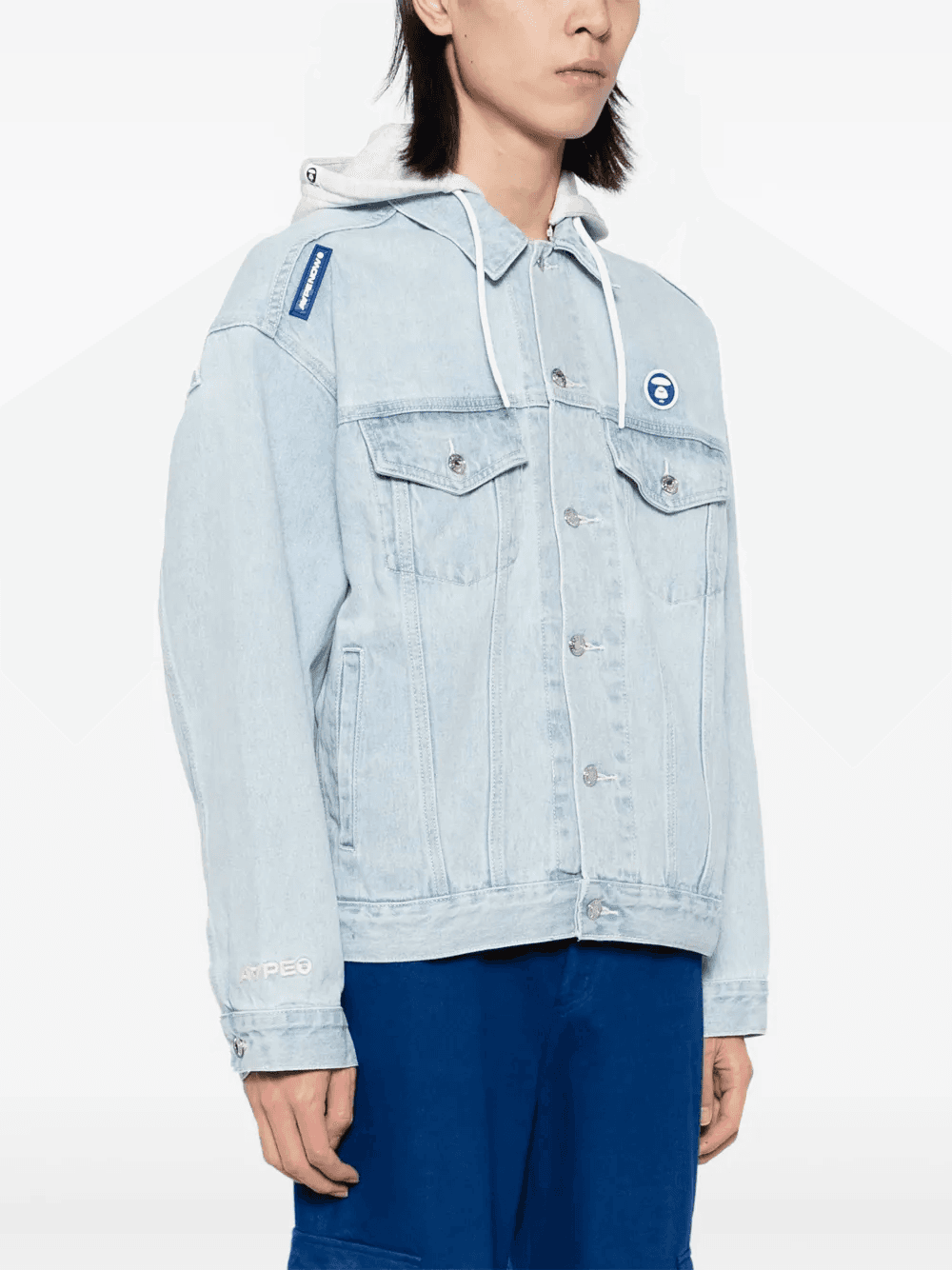 logo-patch hooded jacket — Image 6