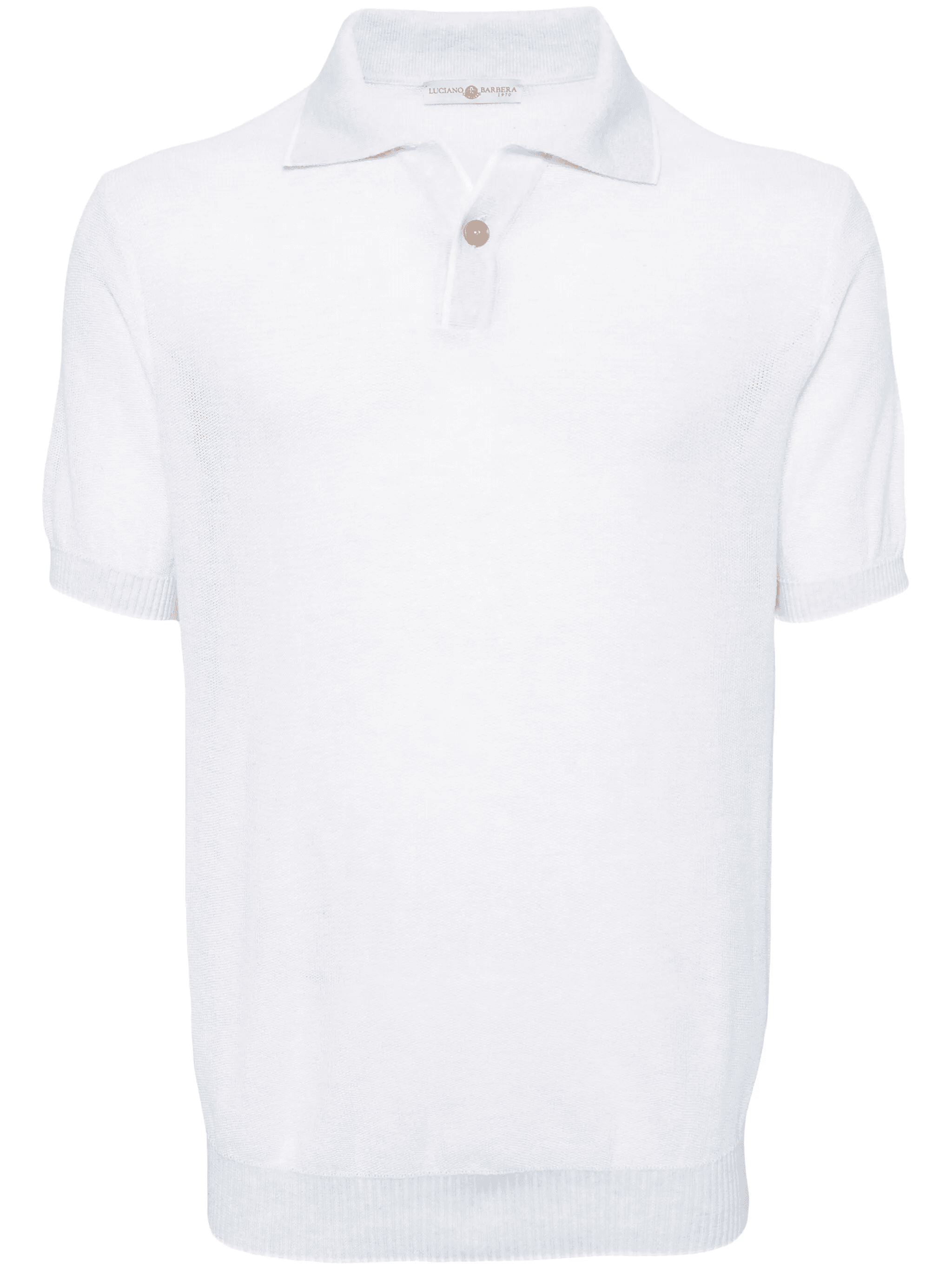 fine-knit cotton polo shirt - Image 1