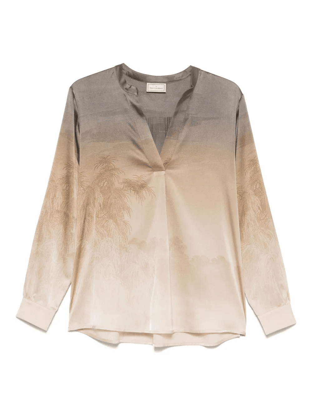 illustration-print blouse - Image 1