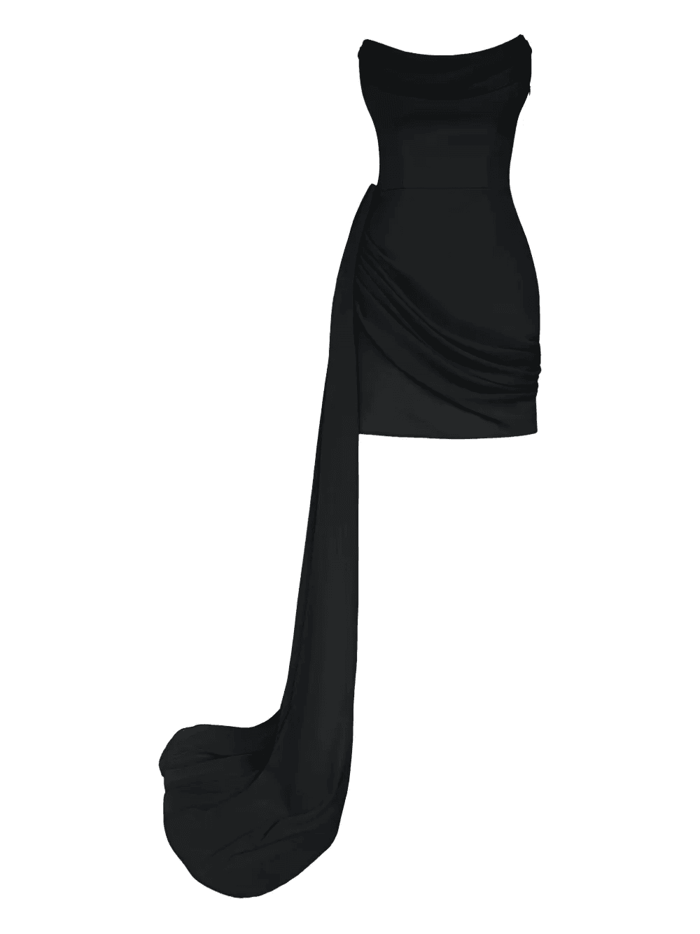 corset chiffon-train mini dress - Image 1