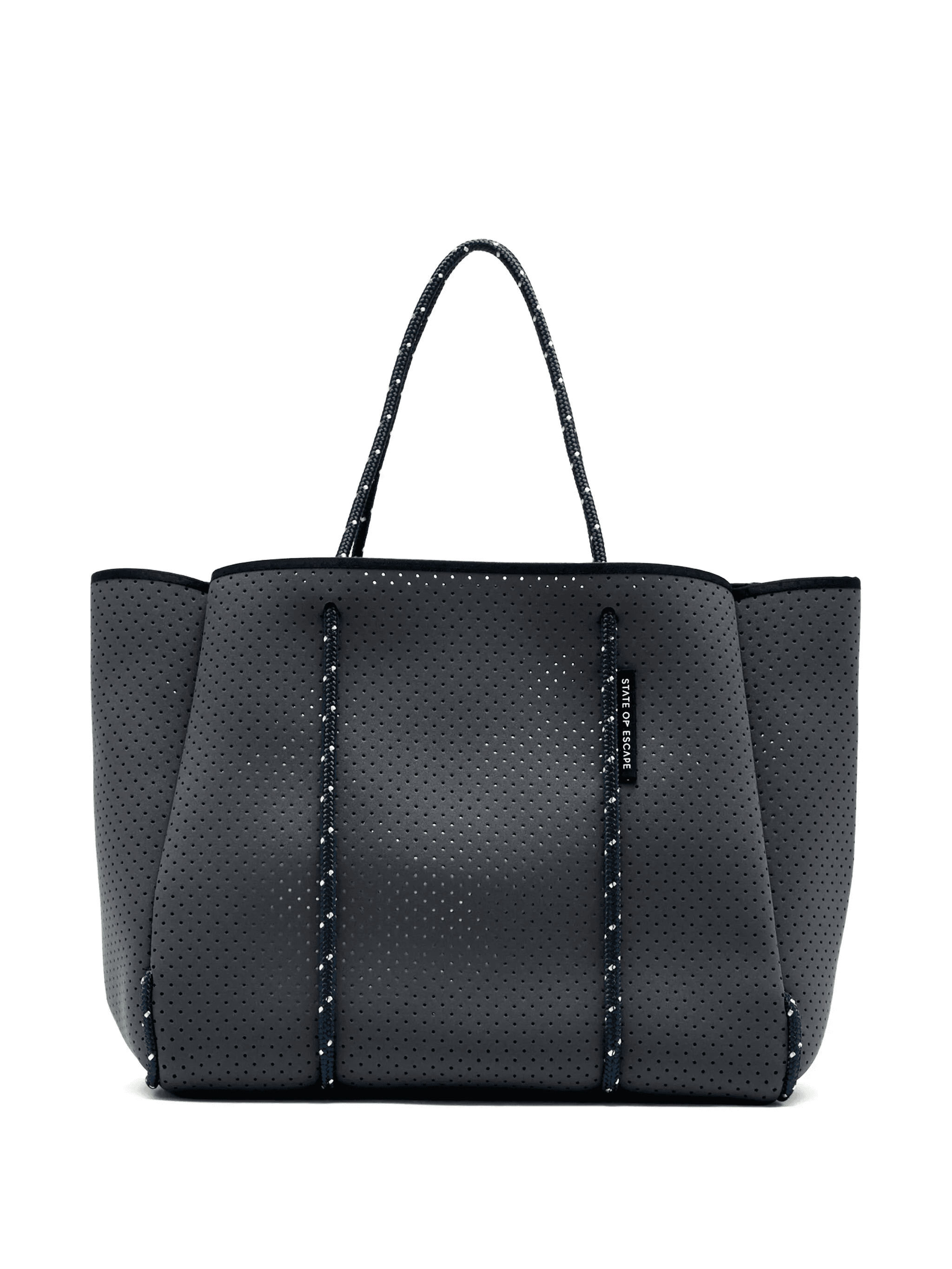 Flying Solo perforated rope-trimmed tote bag - Image 1