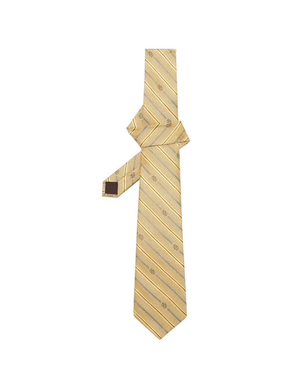 striped monogram tie - Image 1