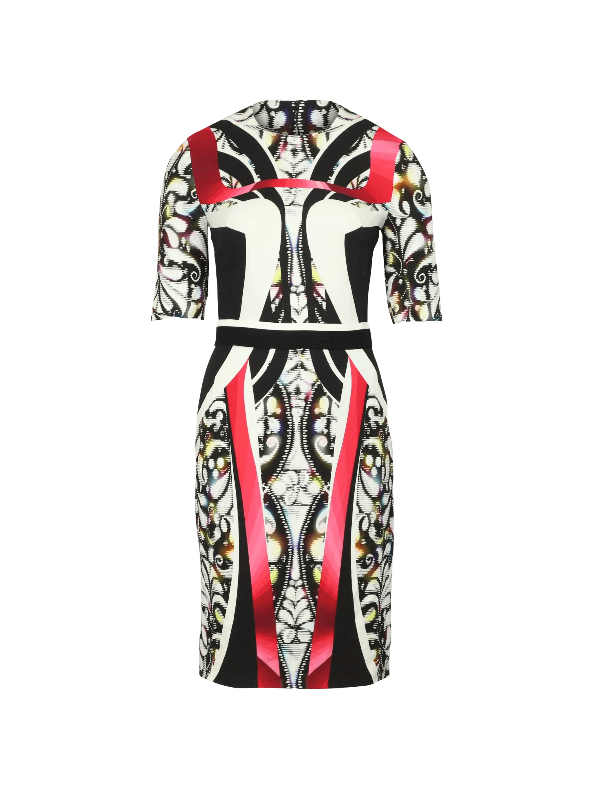 all-over-print belted dress - Image 1